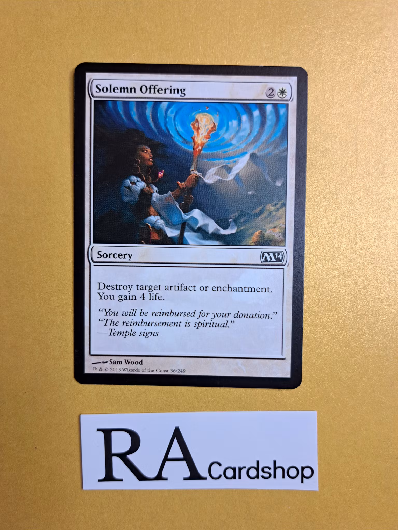 Solemn Offering Common 36/249 Magic 2014 (M14) Magic the Gathering