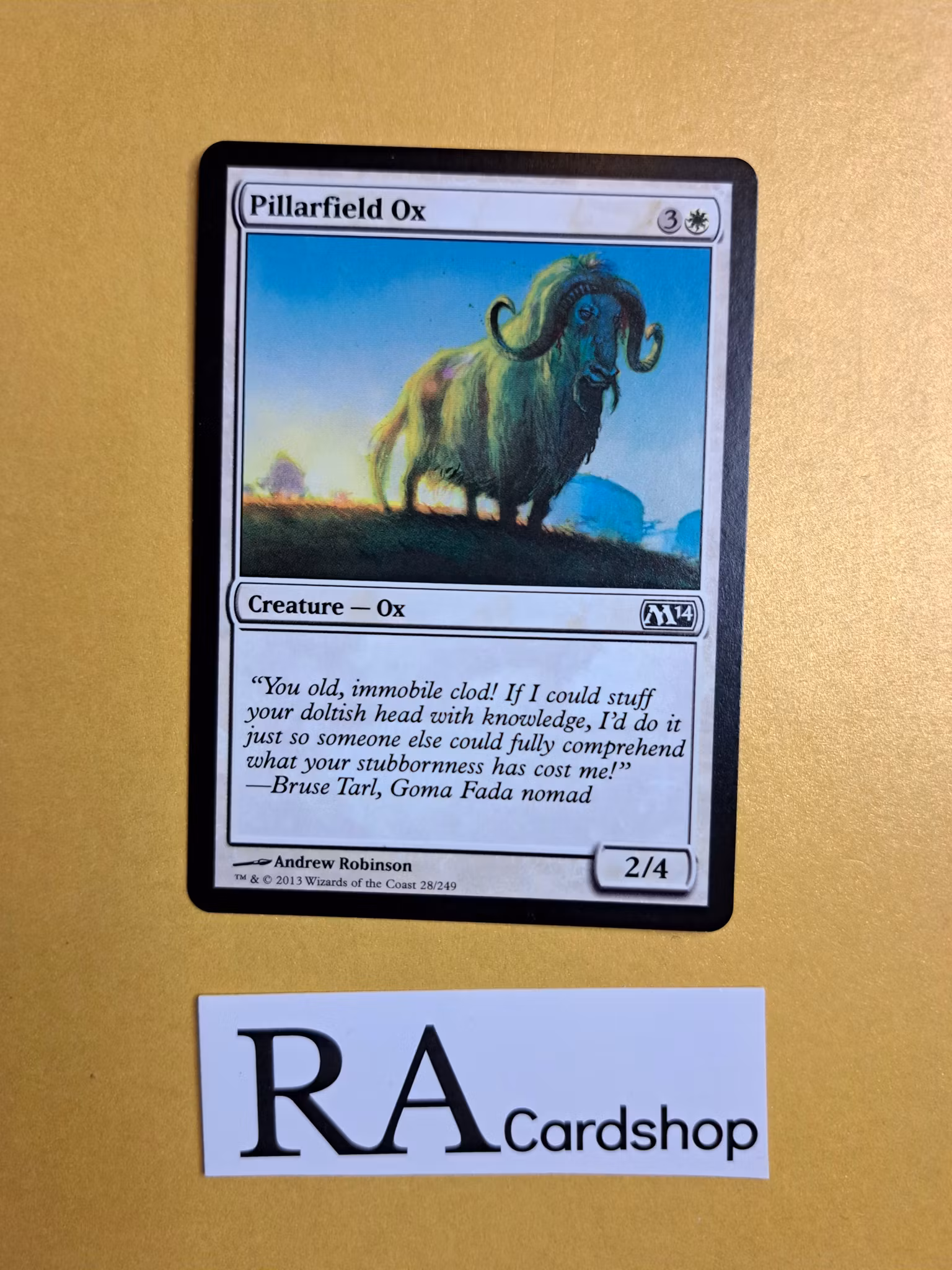 Pillarfield Ox Common 28/249 Magic 2014 (M14) Magic the Gathering