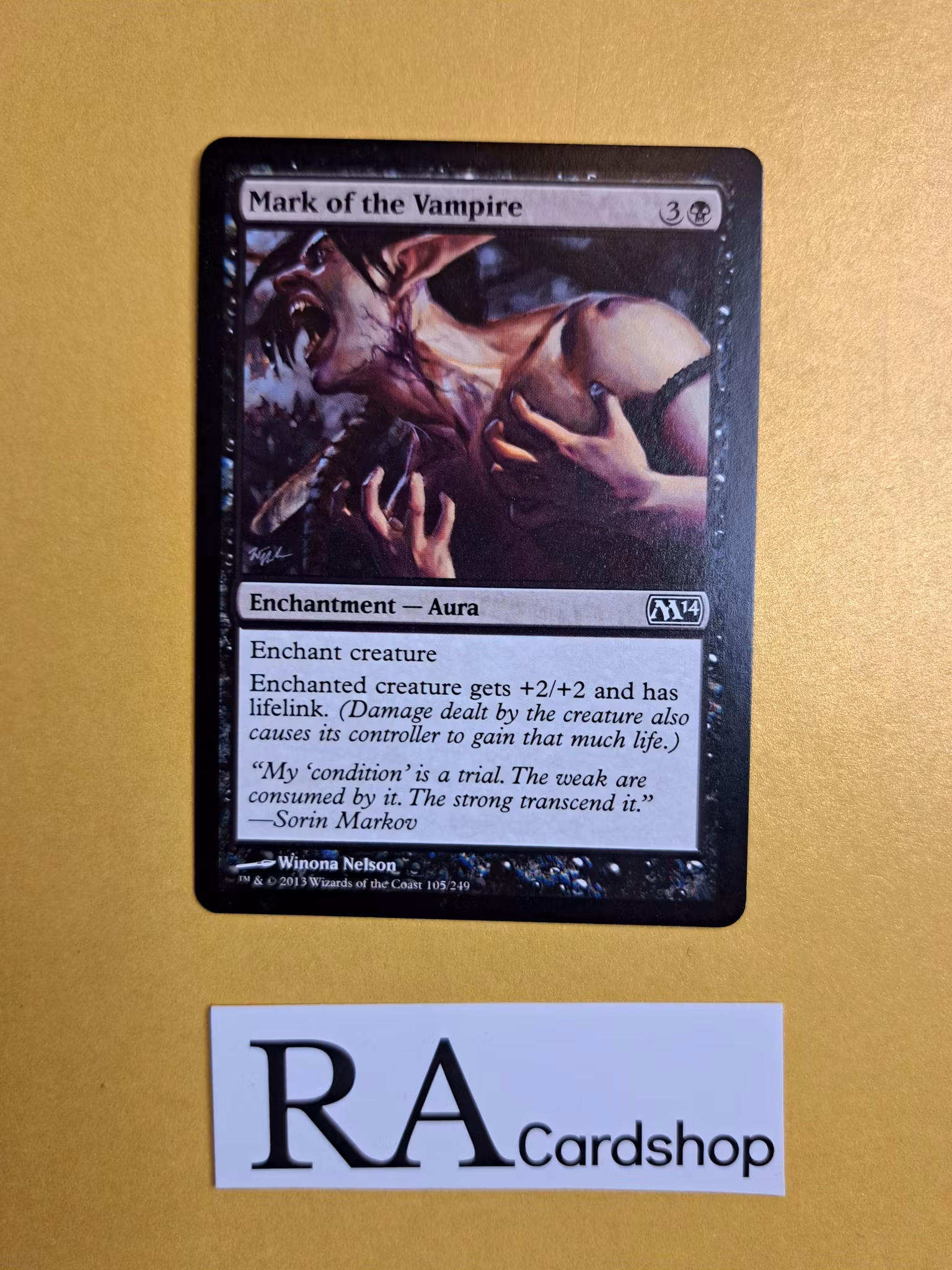 Mark of the Vampie Common 105/249 Magic 2014 (M14) Magic the Gathering