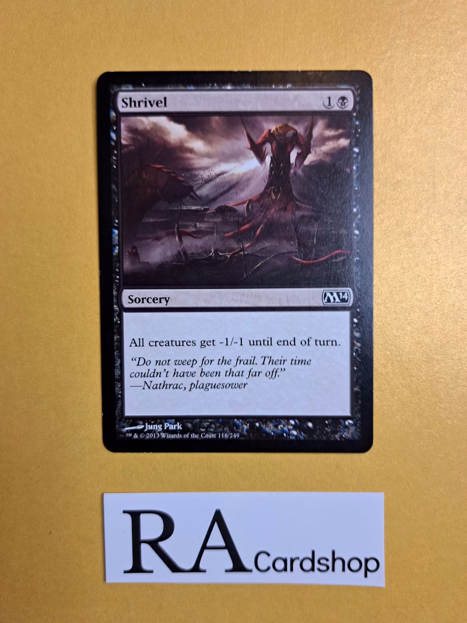 Shrivel Common 116/249 Magic 2014 (M14) Magic the Gathering