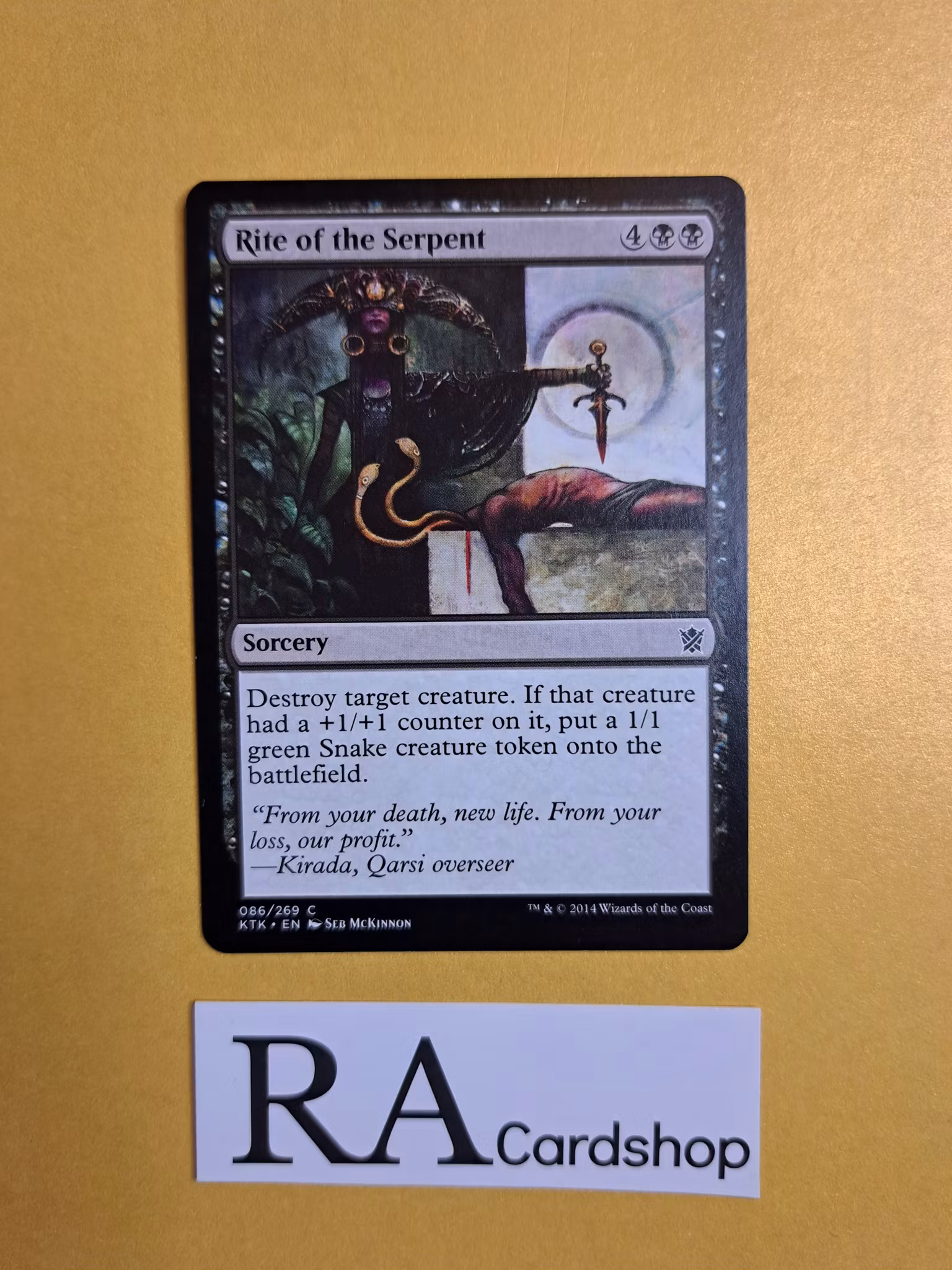 Rite of the Serpent Common 086/269 Khans of Tarkir (KTK) Magic the Gathering