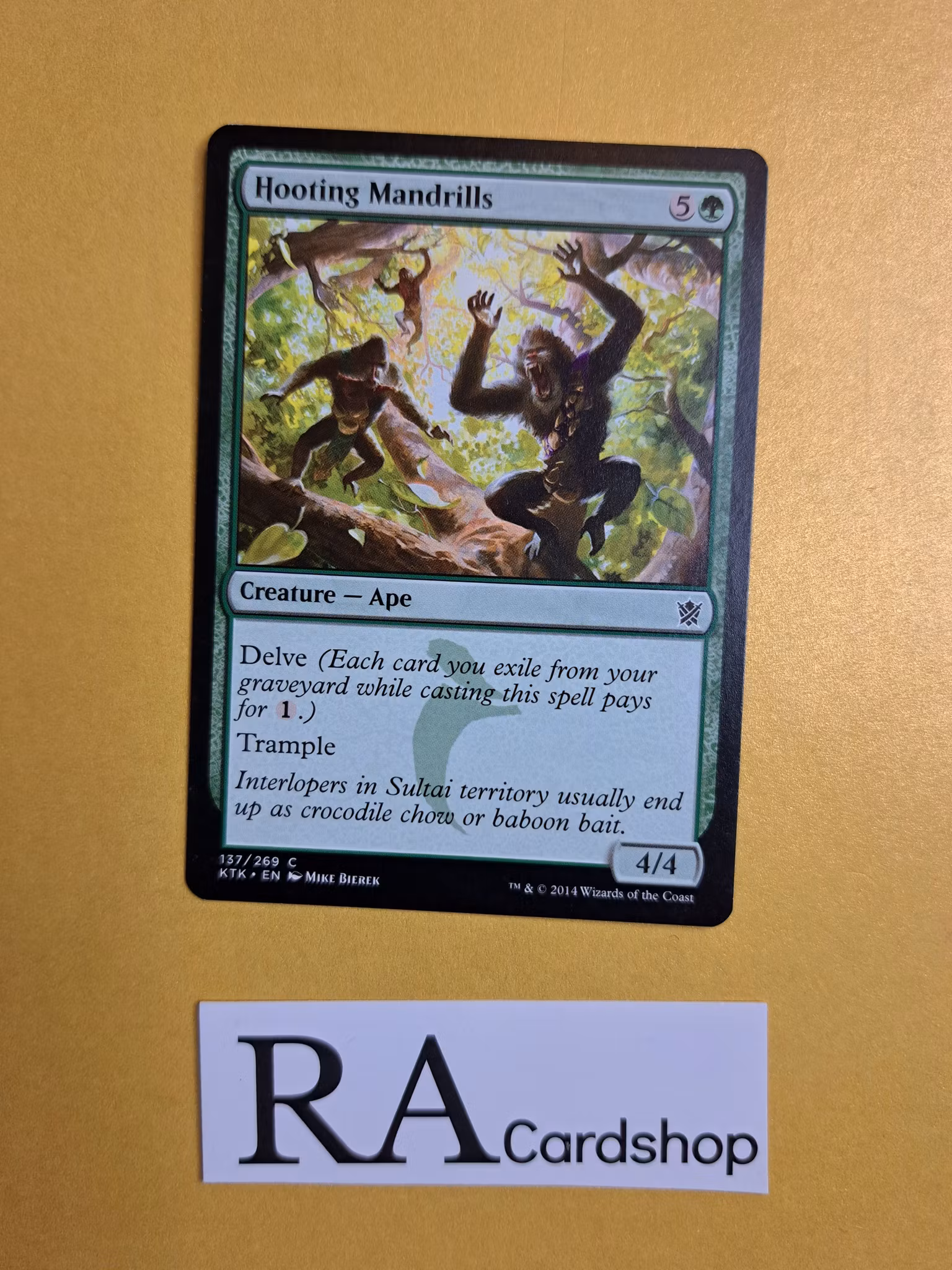 Hooting Mandrills Common 137/269 Khans of Tarkir (KTK) Magic the Gathering