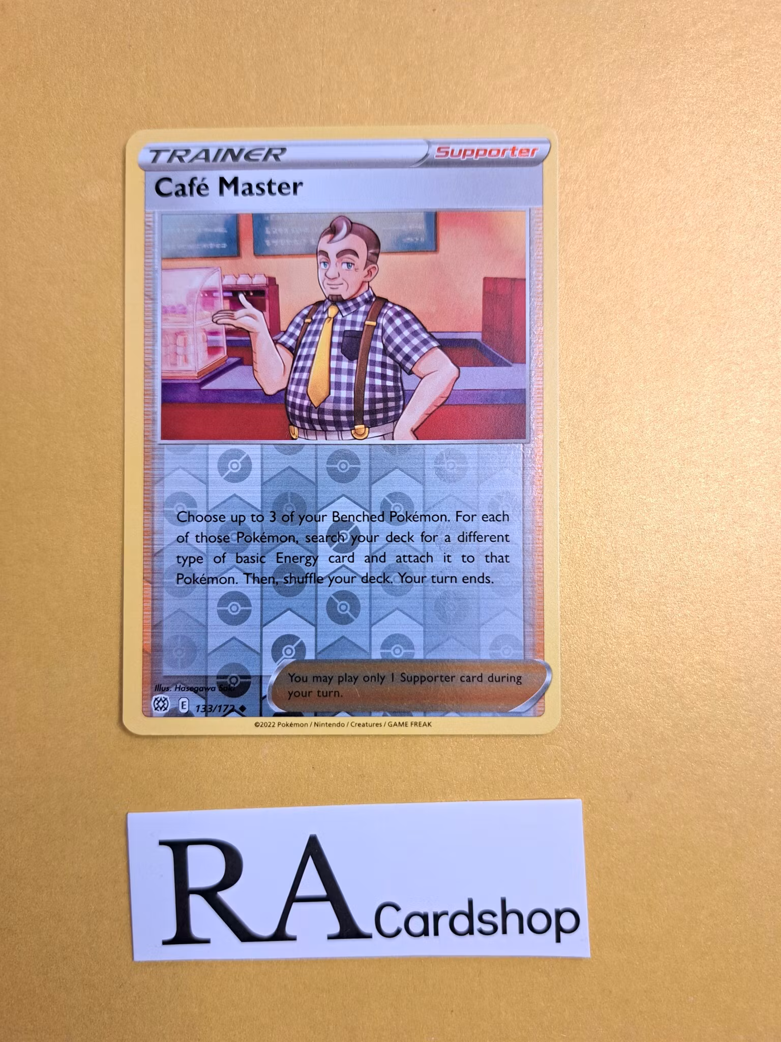 Cafe Master Reverse Holo Uncommon 133/172 Brilliant Stars Pokemon