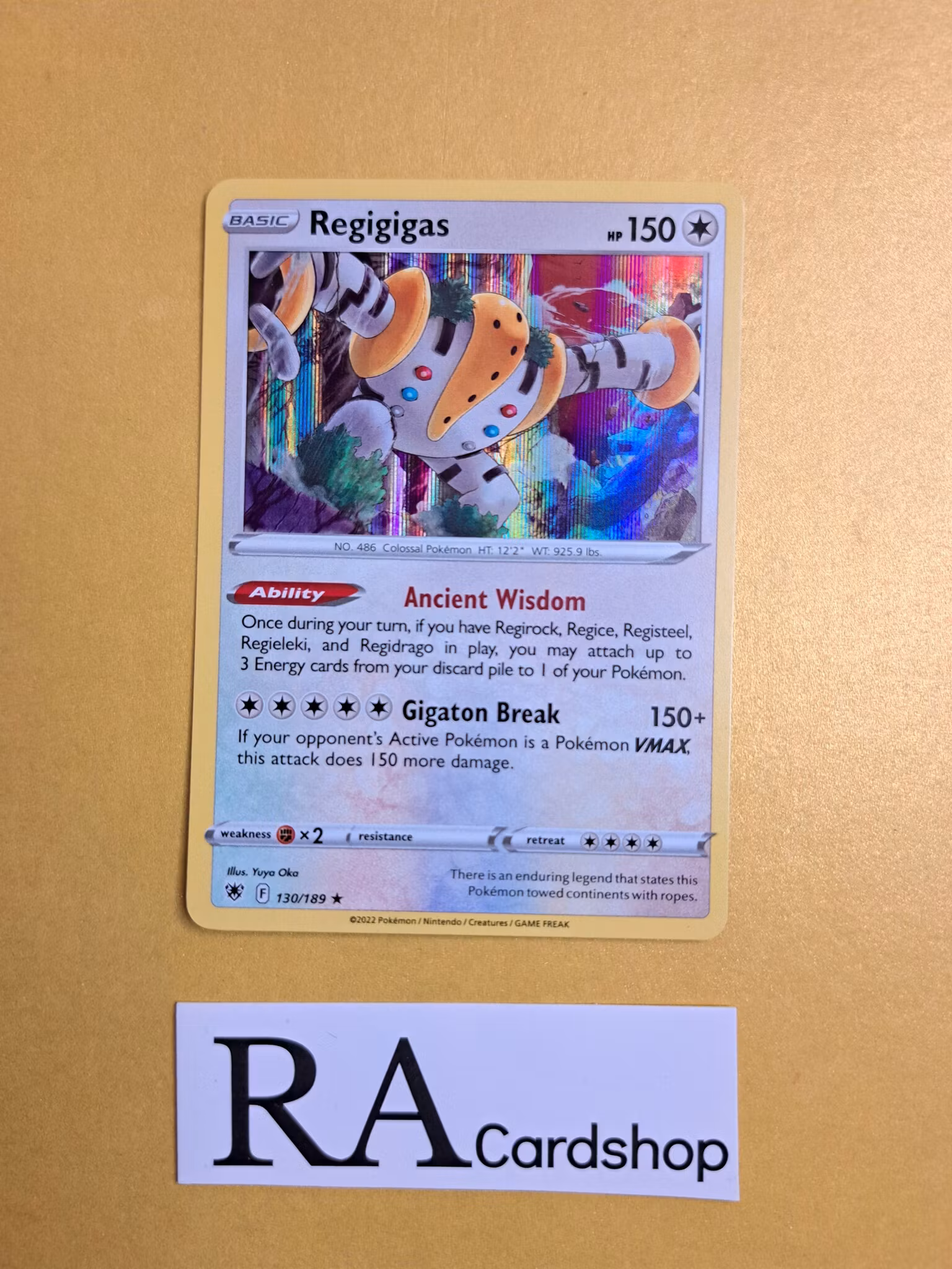 Regigas Holo Rare 130/189 Astral Radiance Pokemon