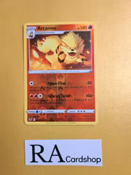 Arcanine Reverse Holo Rare 020/195 Silver Tempest Pokemon
