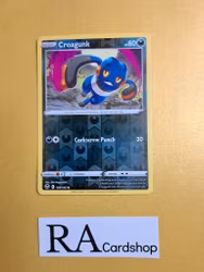 Crogunk Reverse Holo Common 109/195 Silver Tempest Pokemon