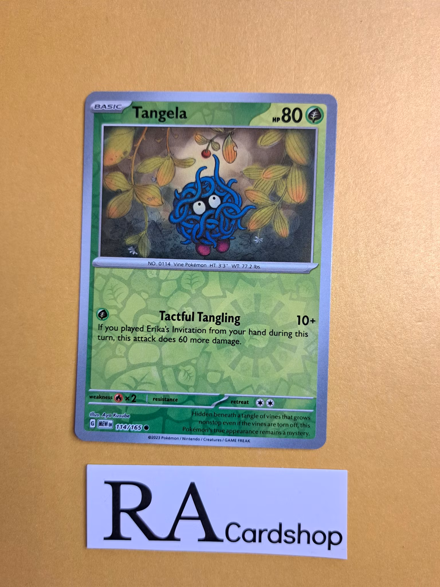 Tangela Reverse Holo Common 114/165 Pokemon 151