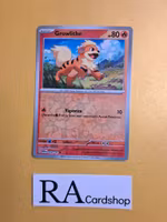 Growlithe Reverse Holo Common 058/165 Pokemon 151