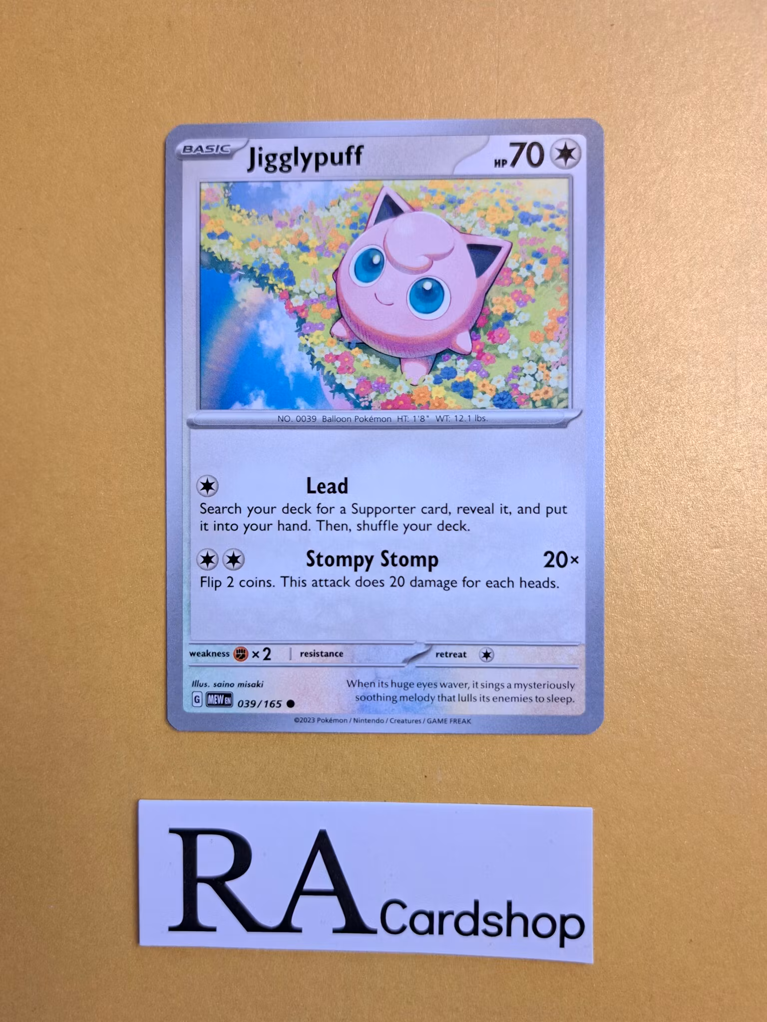 Jigglypuff Common 039/165 Pokemon 151