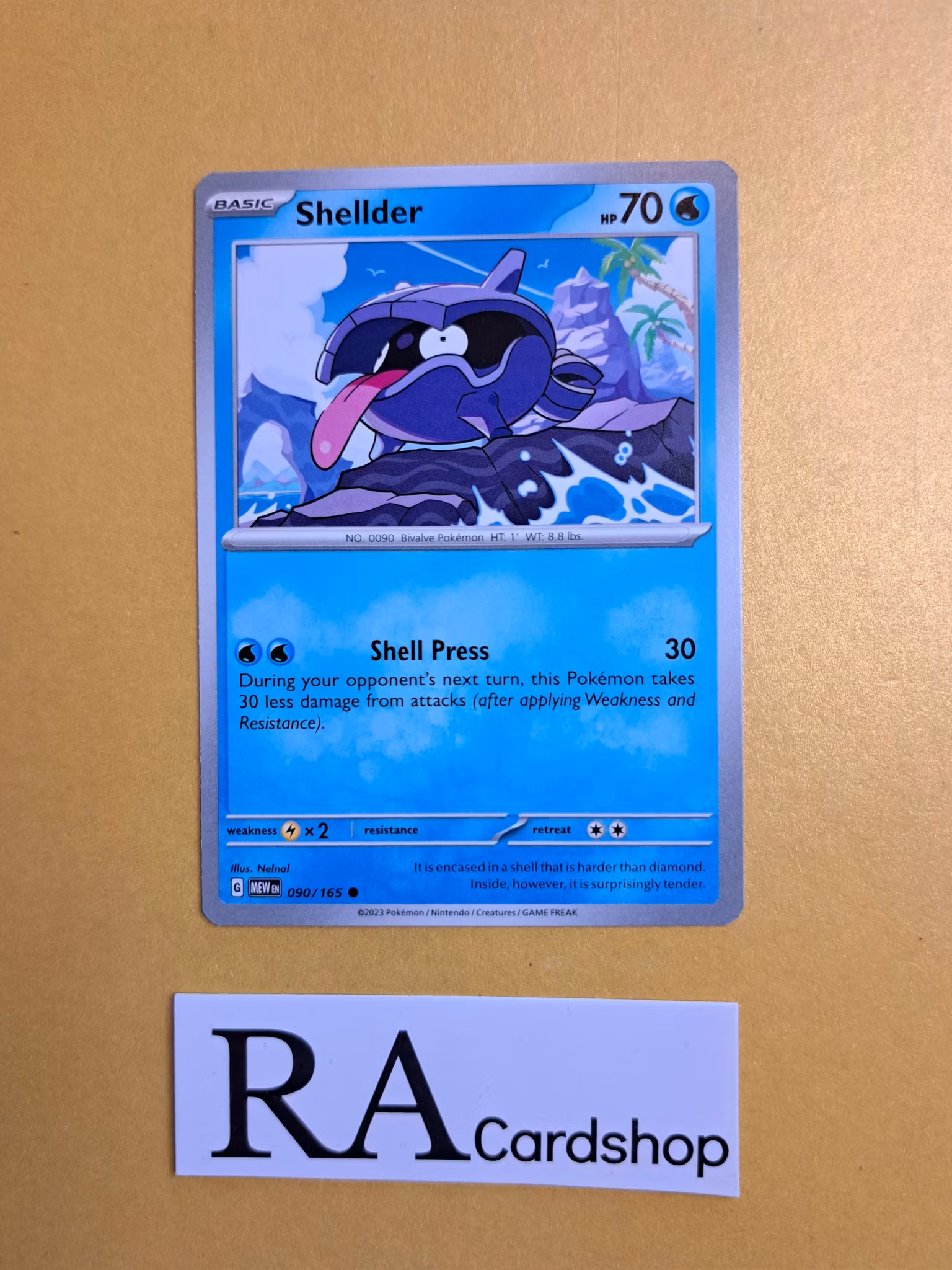 Shellder Common 090/165 Pokemon 151