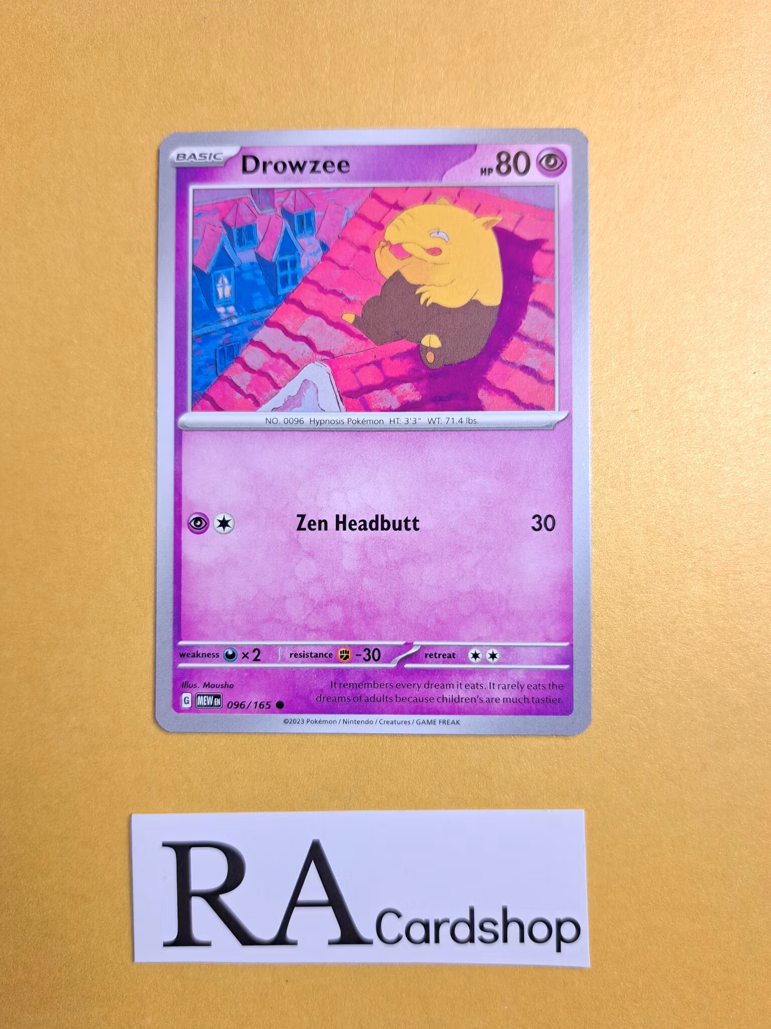 Drowzee Common 096/165 Pokemon 151