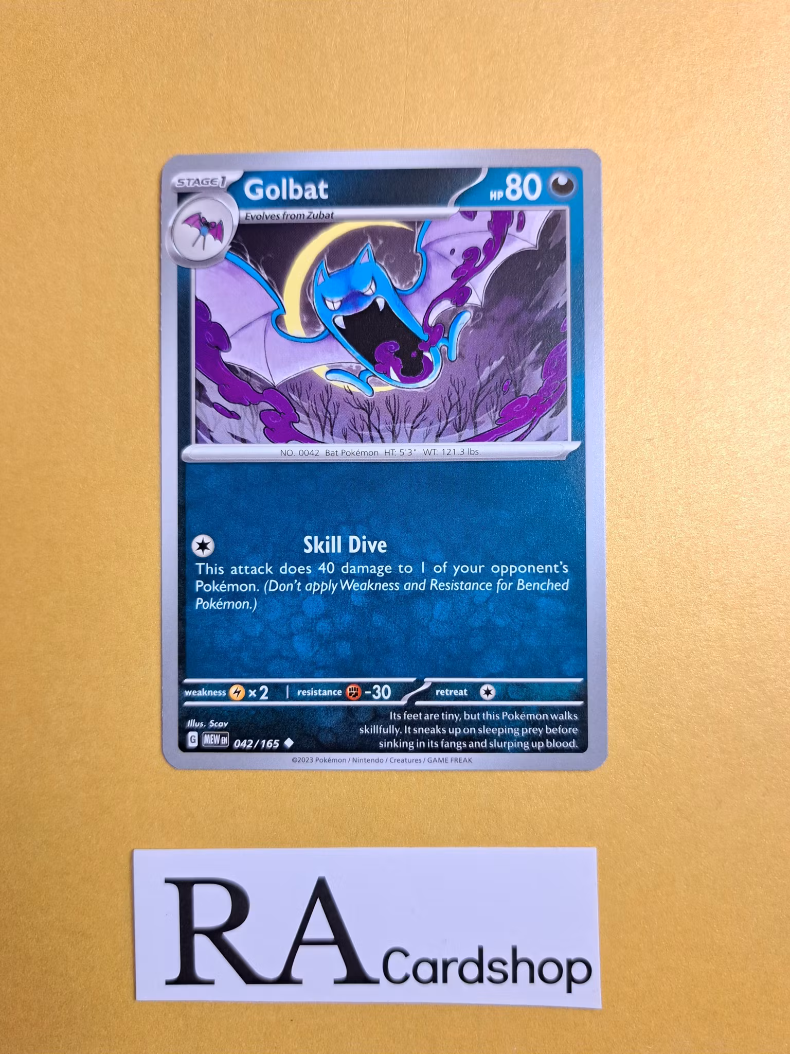 Golbat Uncommon 042/165 Pokemon 151