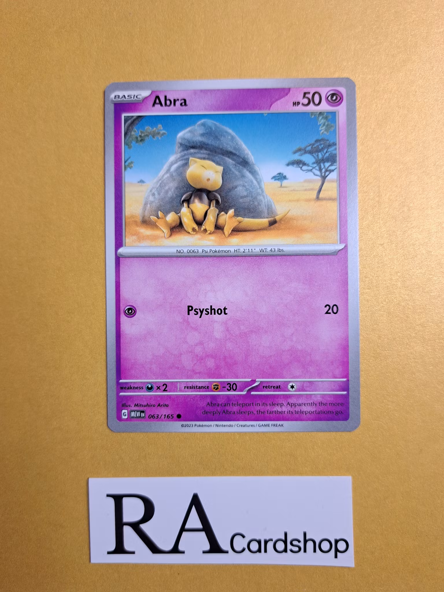 Abra Common 063/165 Pokemon 151