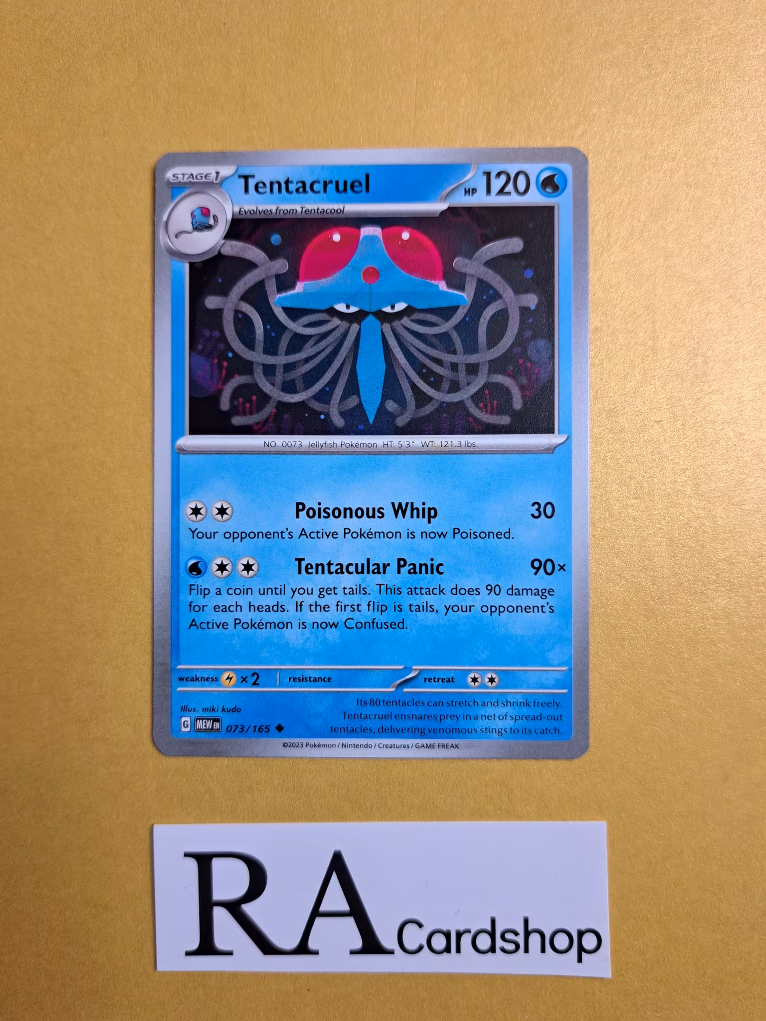 Tentacruel Uncommon 073/165 Pokemon 151