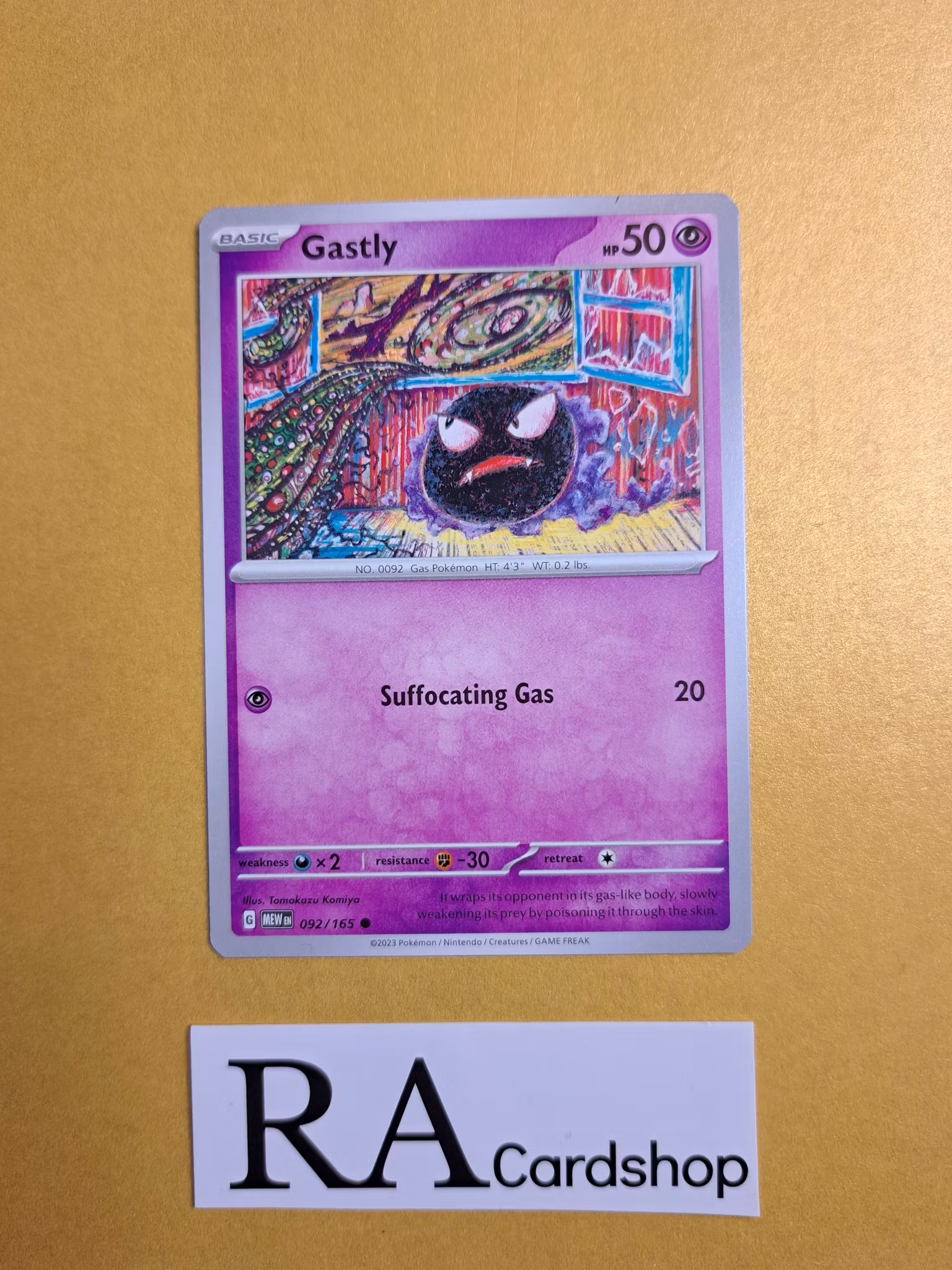 Gastly Common 092/165 Pokemon 151