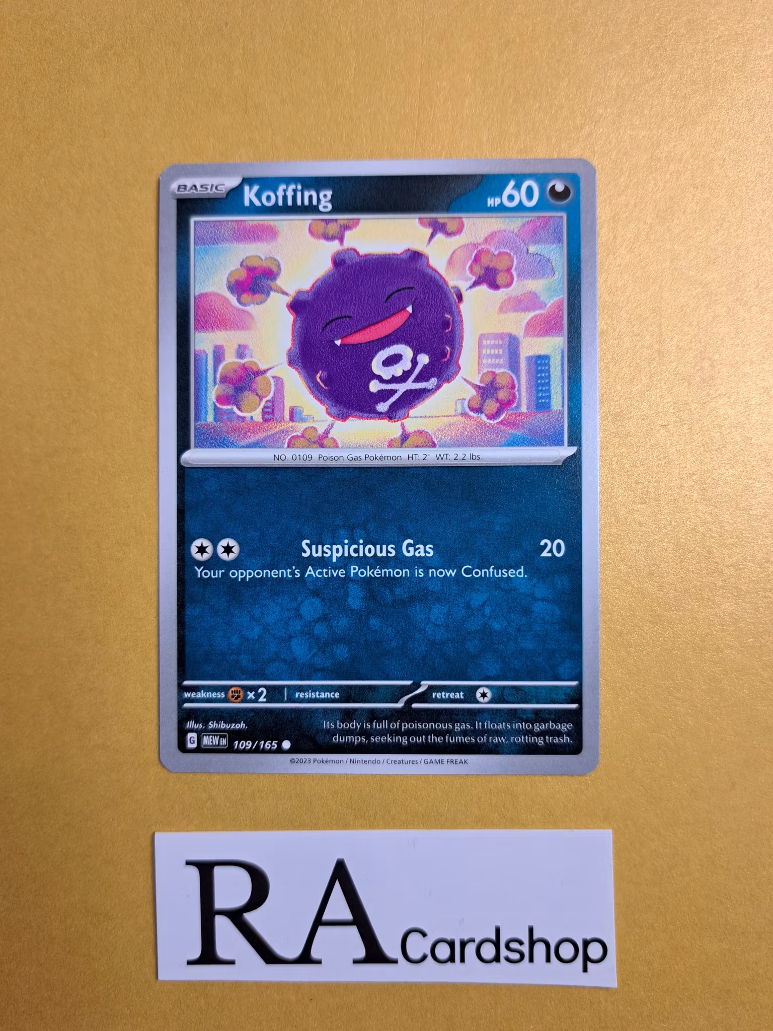 Koffing Common 109/165 Pokemon 151