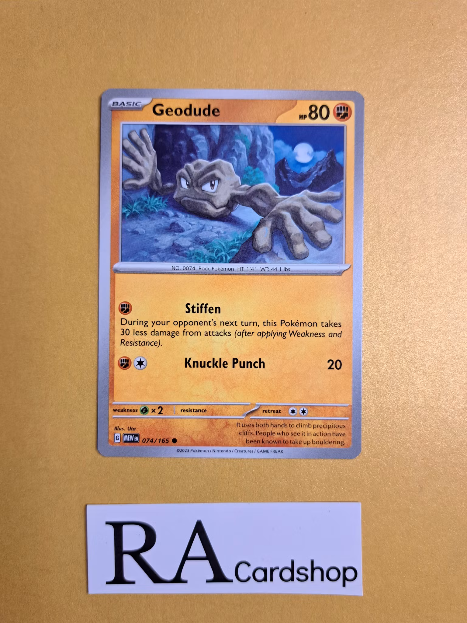 Geodude Common 074/165 Pokemon 151
