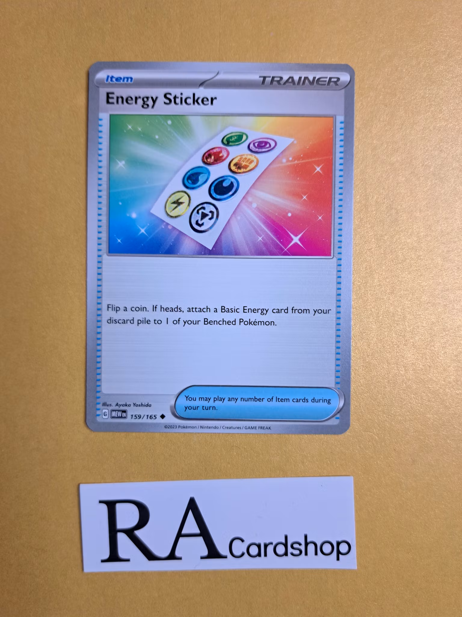 Energy Sticker Uncommon 159/165 Pokemon 151