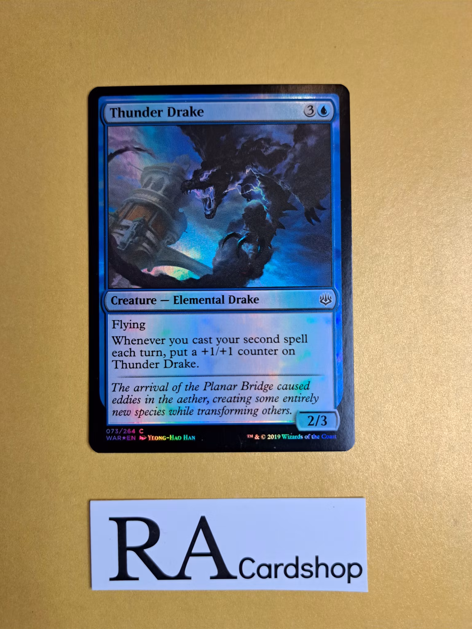 Thunder Drake Common Foil 073/264 War of the Spark (WAR) Magic the Gathering