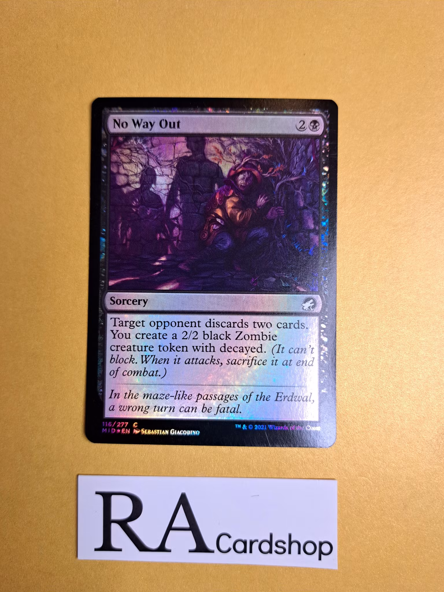 No Way Out Common Foil 116/277 Innistrad Midnight Hunt (MID) Magic the Gathering