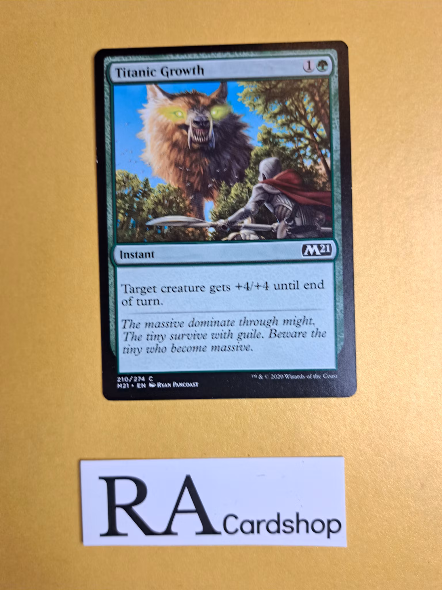 Titanic Growth Common 210/274 Core 2021 Magic the Gathering