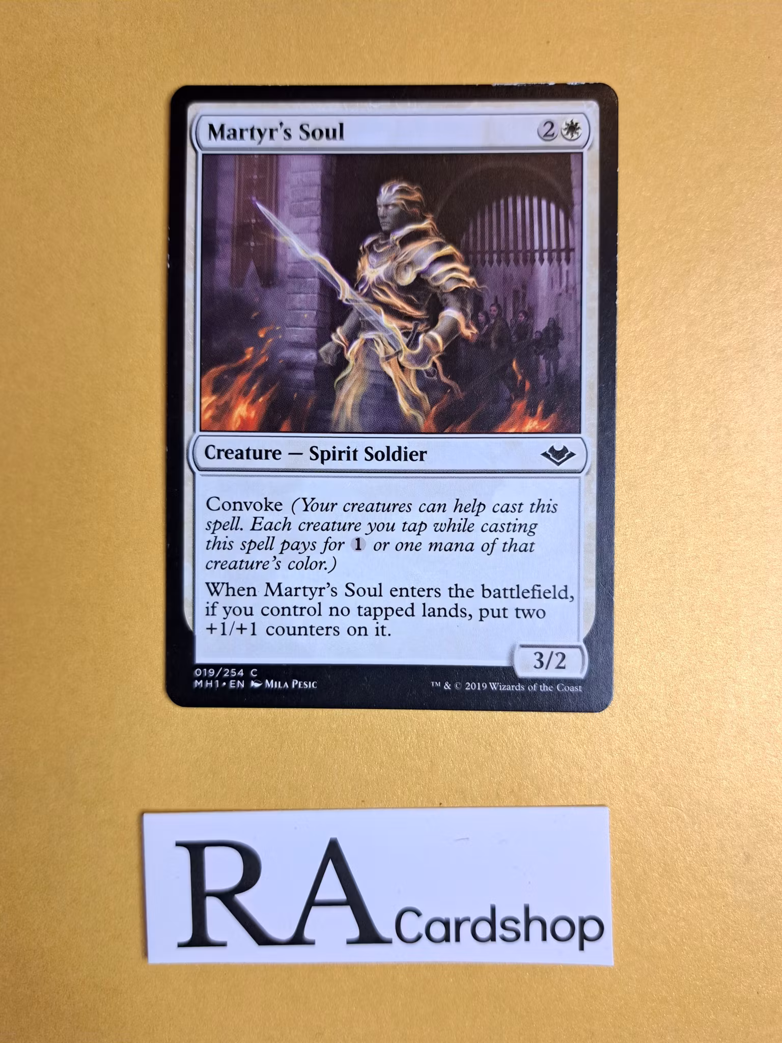 Martyrs Soul Common 019/254 Modern Horizons Magic the Gathering