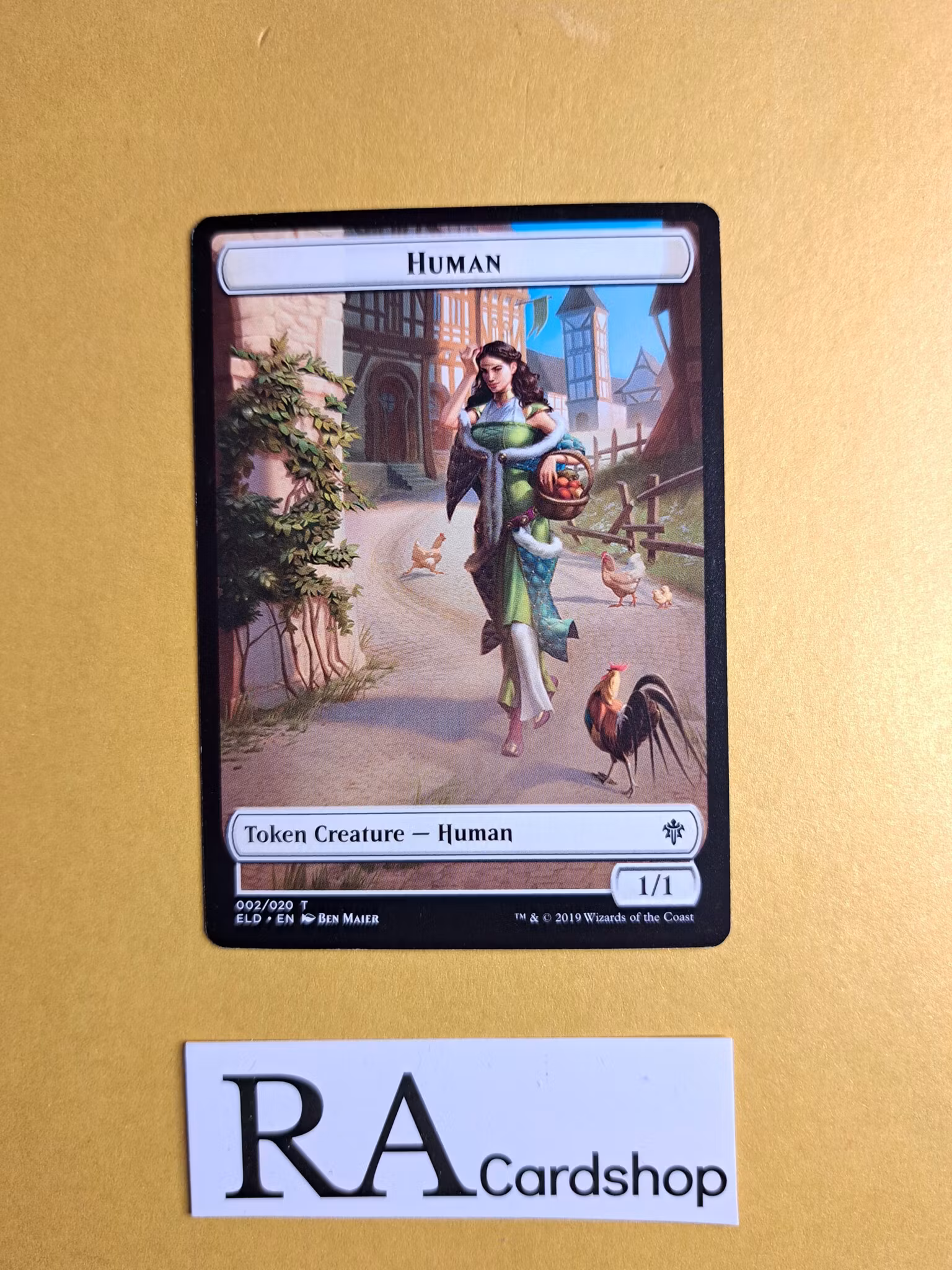Token Human 002/020 Throne of Eldraine (ELD) Magic the Gathering