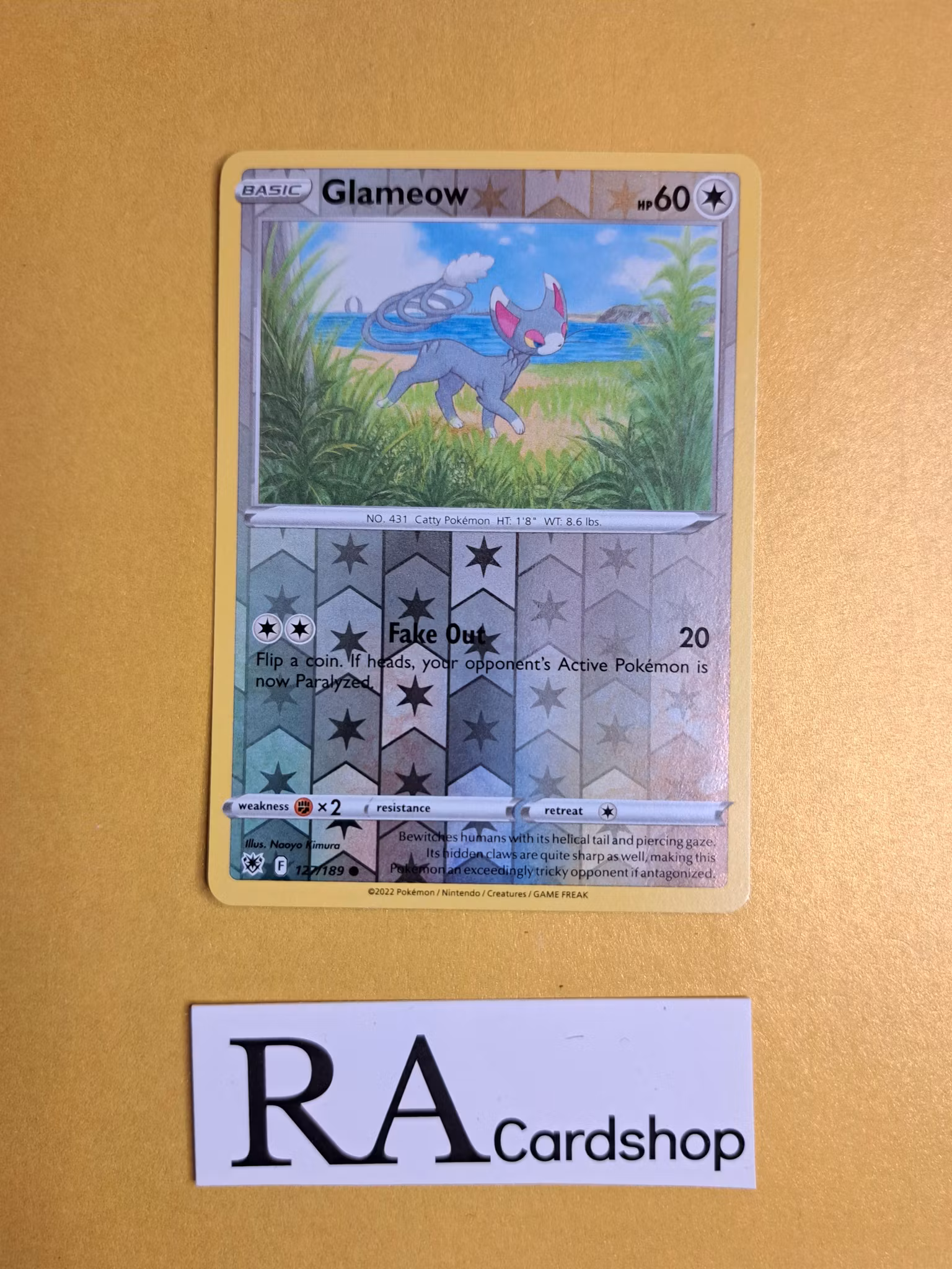 Glameow Reverse Holo Common 127/189 Astral Radiance Pokemon