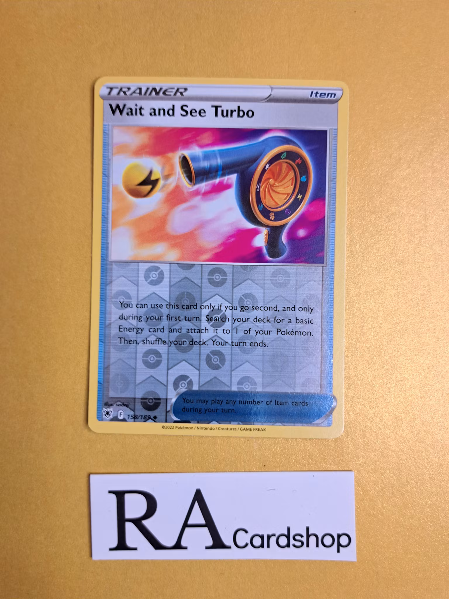 Wait and See Turbo Reverse Holo Uncommon 158/189 Astral Radiance Pokemon