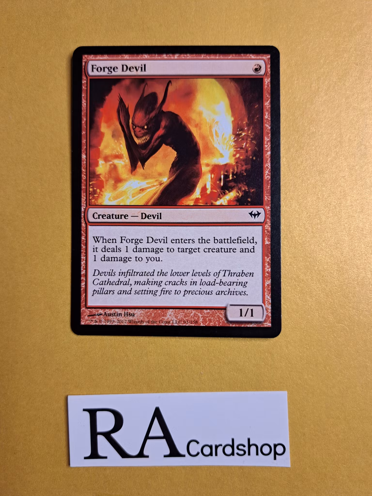 Forge Devil Common 91/158 Dark Ascension Magic the Gathering