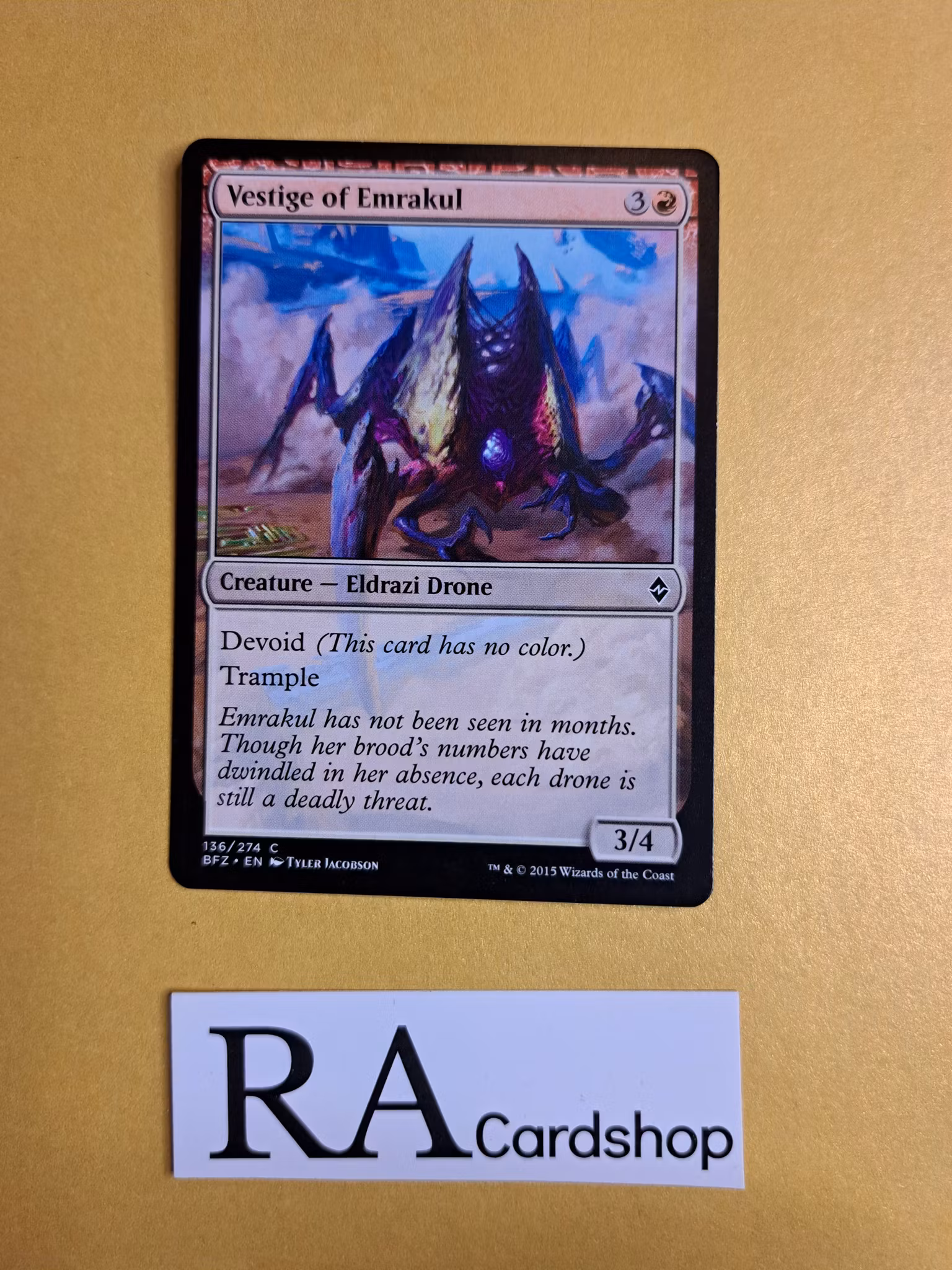 Vestige of Emrakul Common 136/274 Battle for Zendikar (BFZ) Magic the Gathering