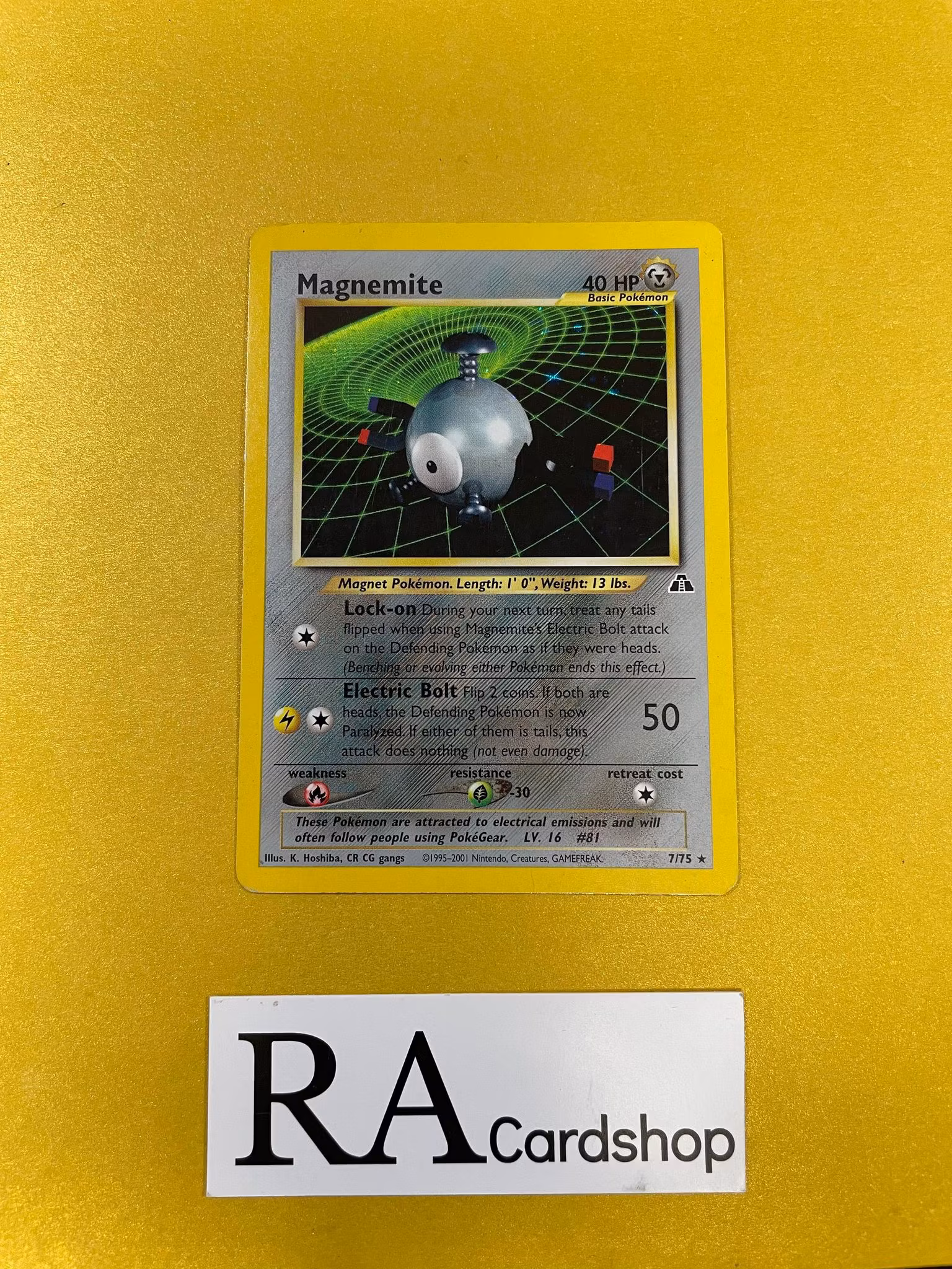 Magnemite Holo Rare 7/75 Neo Discovery Pokemon