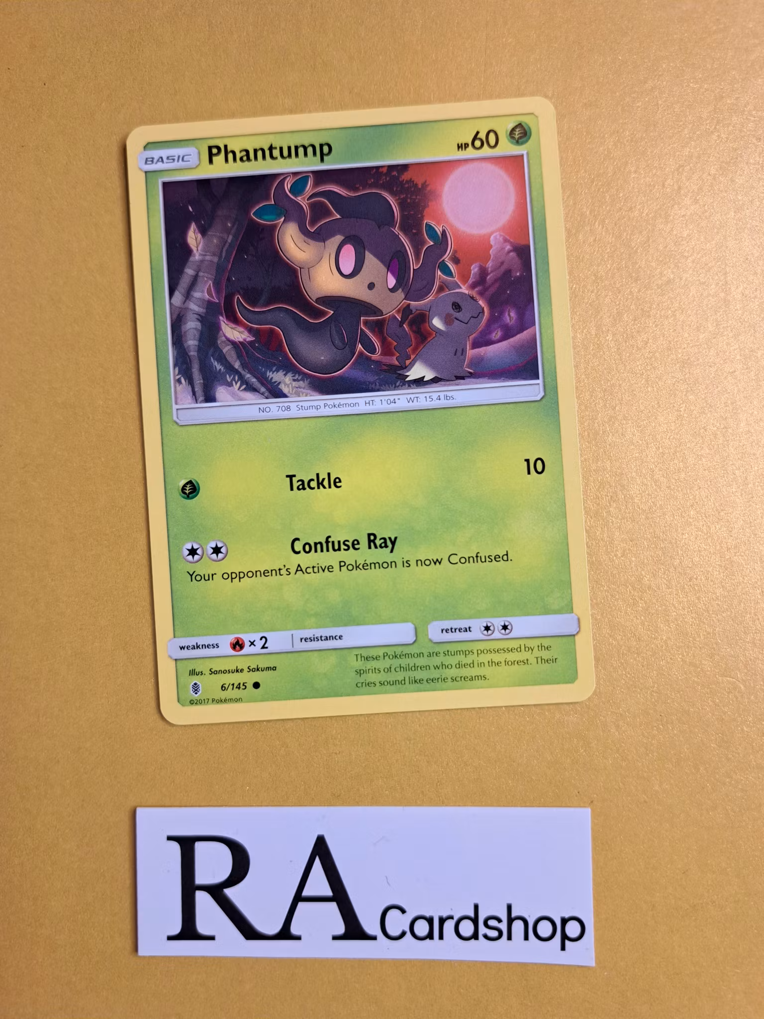 Phantump Common 6/145 Guardians Rising Pokemon