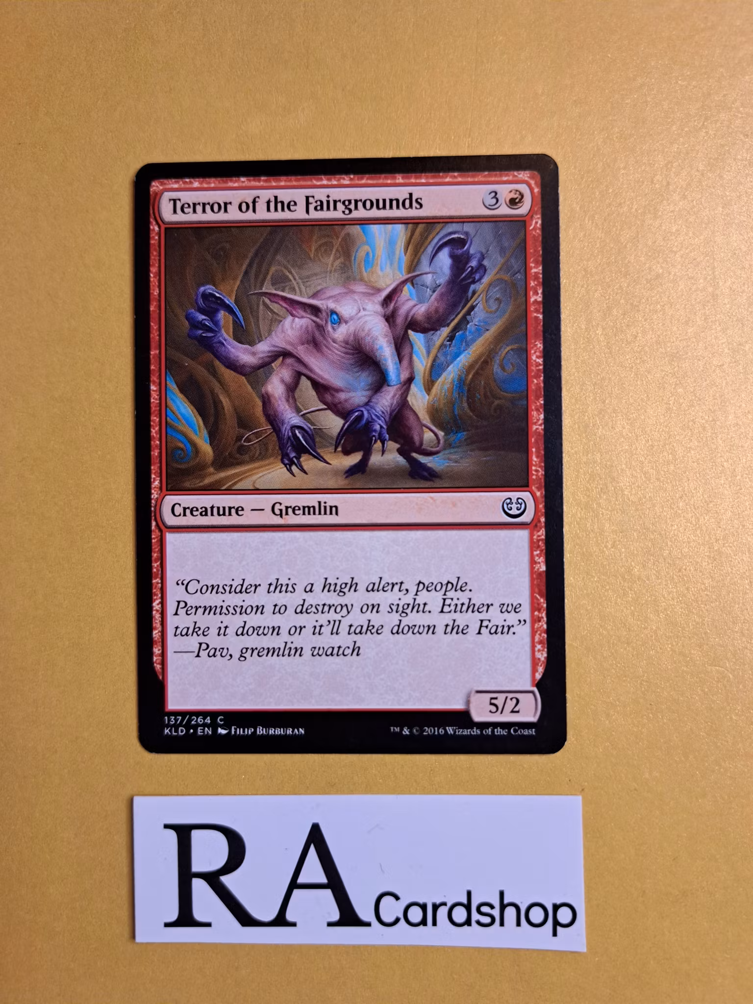 Terror of the Fairgrounds Common 137/264 Kaladesh (KLD) Magic the Gathering