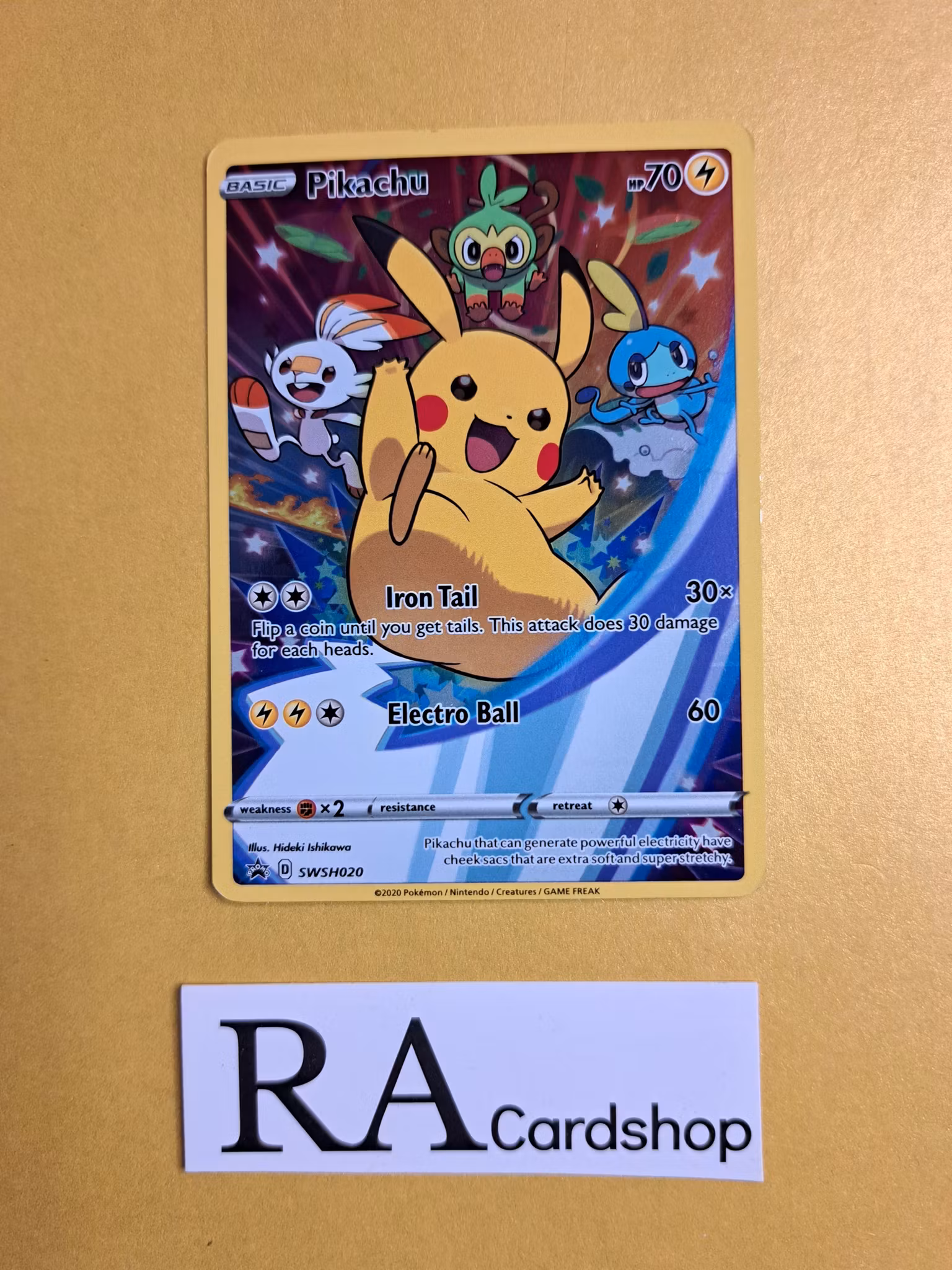 Pikachu SWSH020 Black Star Promo Pokemon