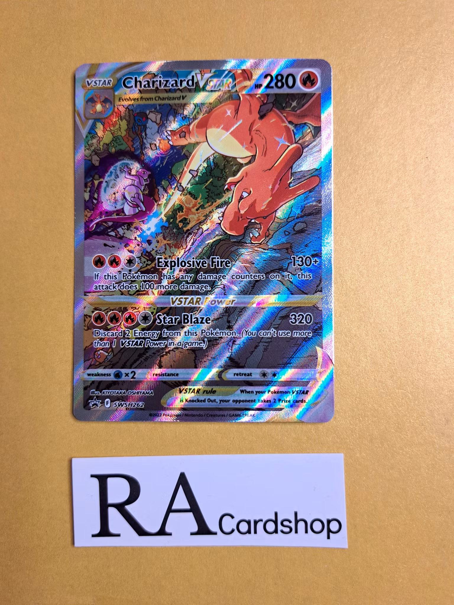 gold pack of pokemon cards Pokemon Charizard UPC Promo Charizard VStar #SWSH262 – Honey Hole  Collectibles main image 0