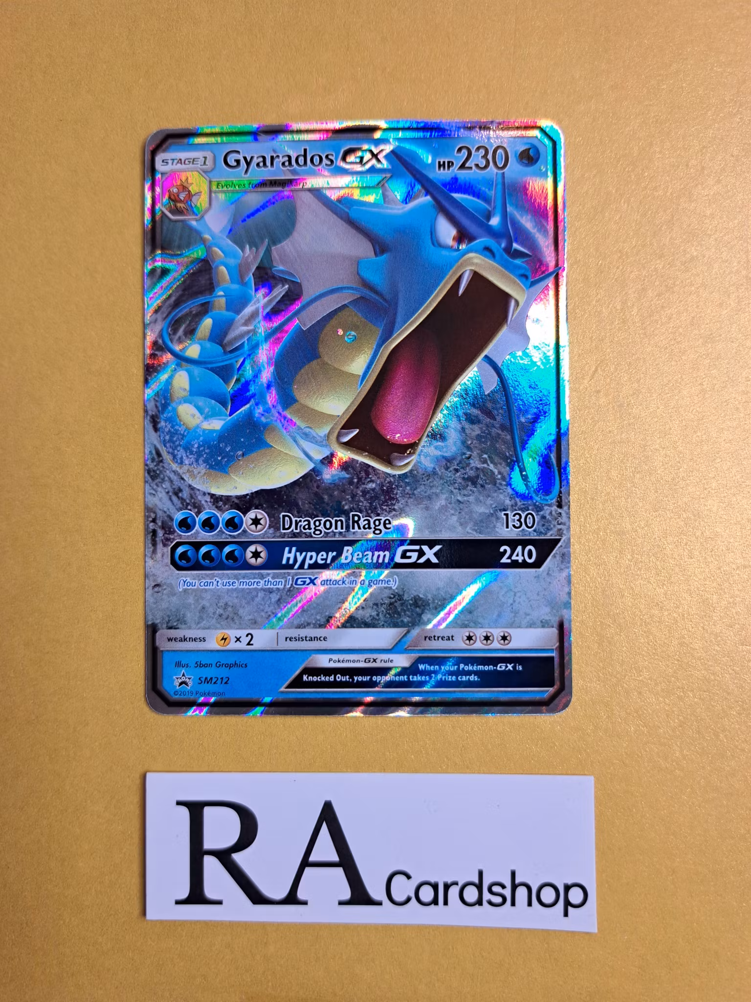 Gyarados SM 212 Black Star Promo Pokemon