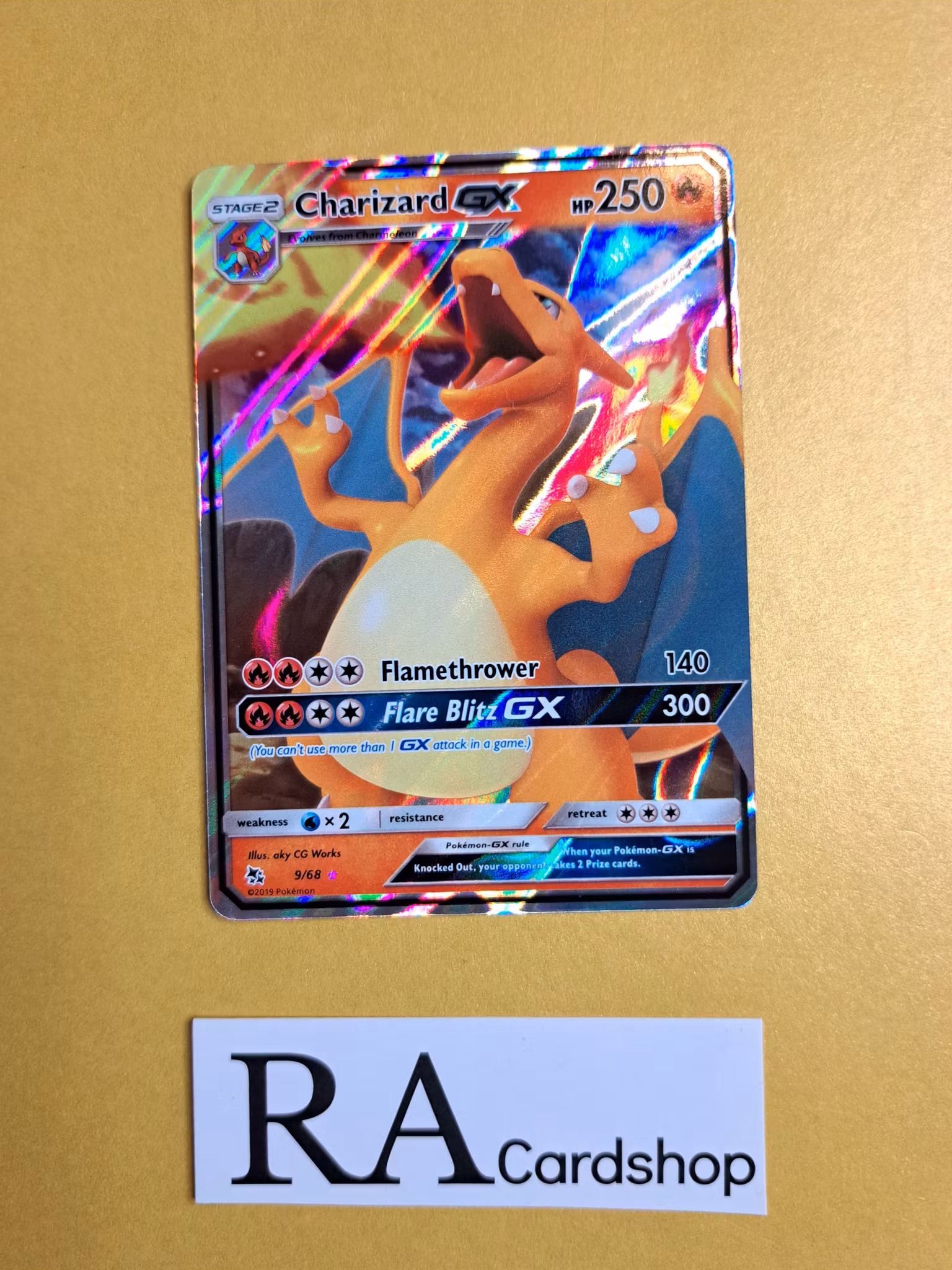 Charizard GX 9/68 (2) Hidden Fates Pokemon