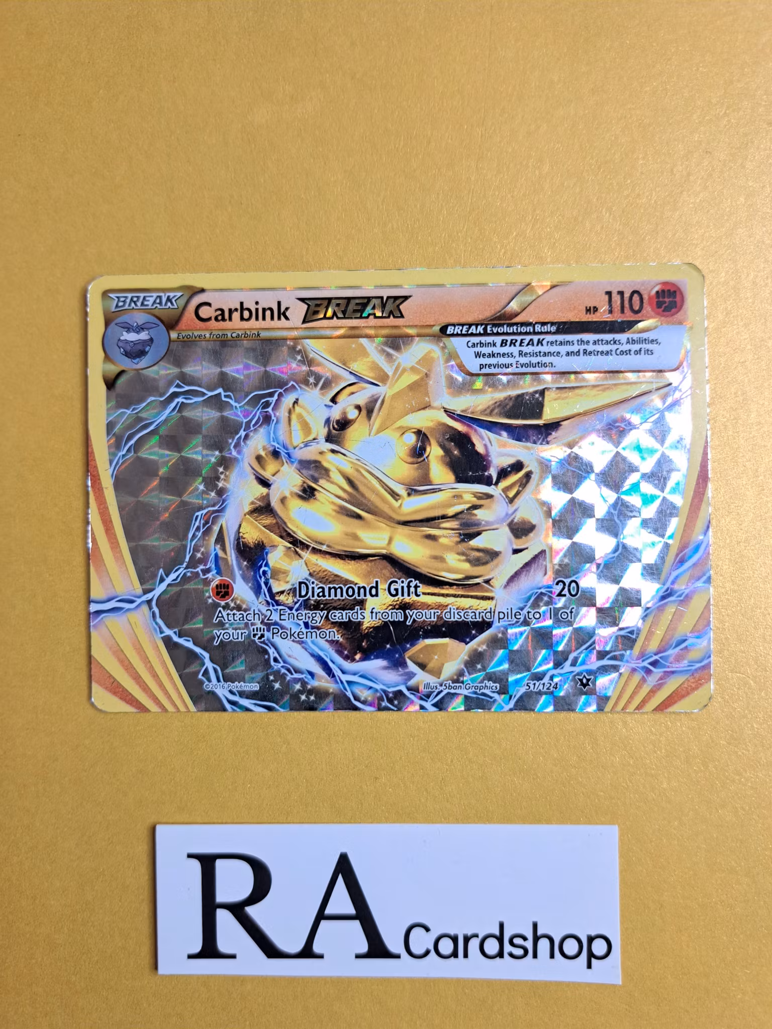 Carbink BREAK 51/124 Fates Collide Pokemon