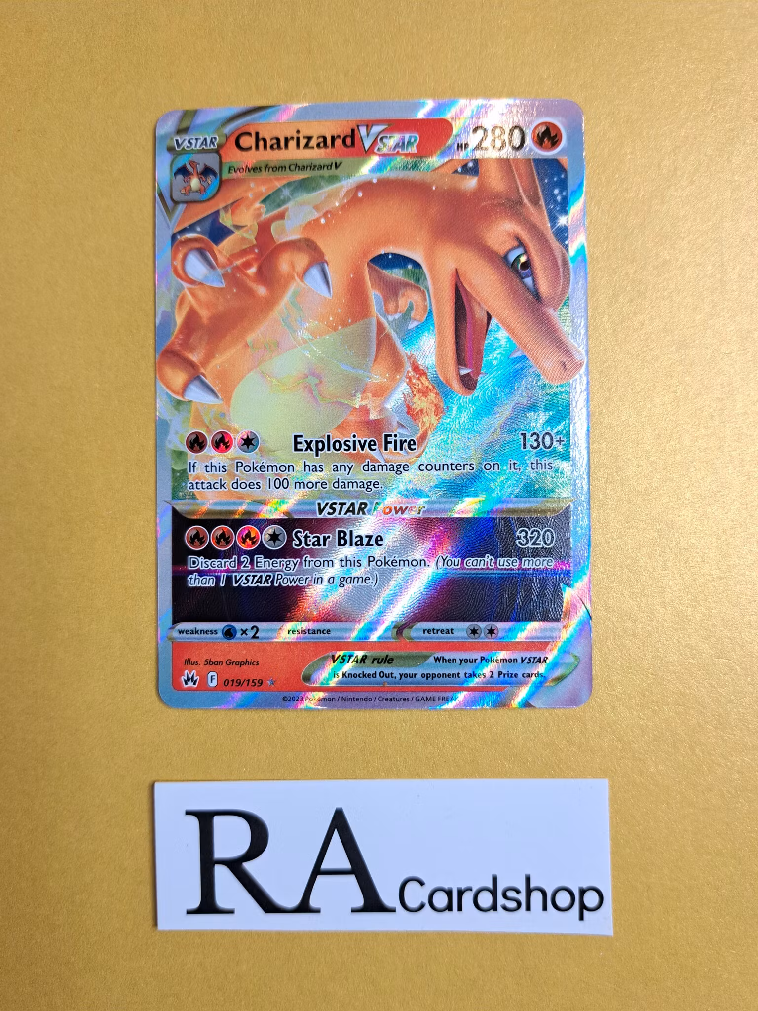 Charizard Vstar 019/159 Crown Zenith Pokemon