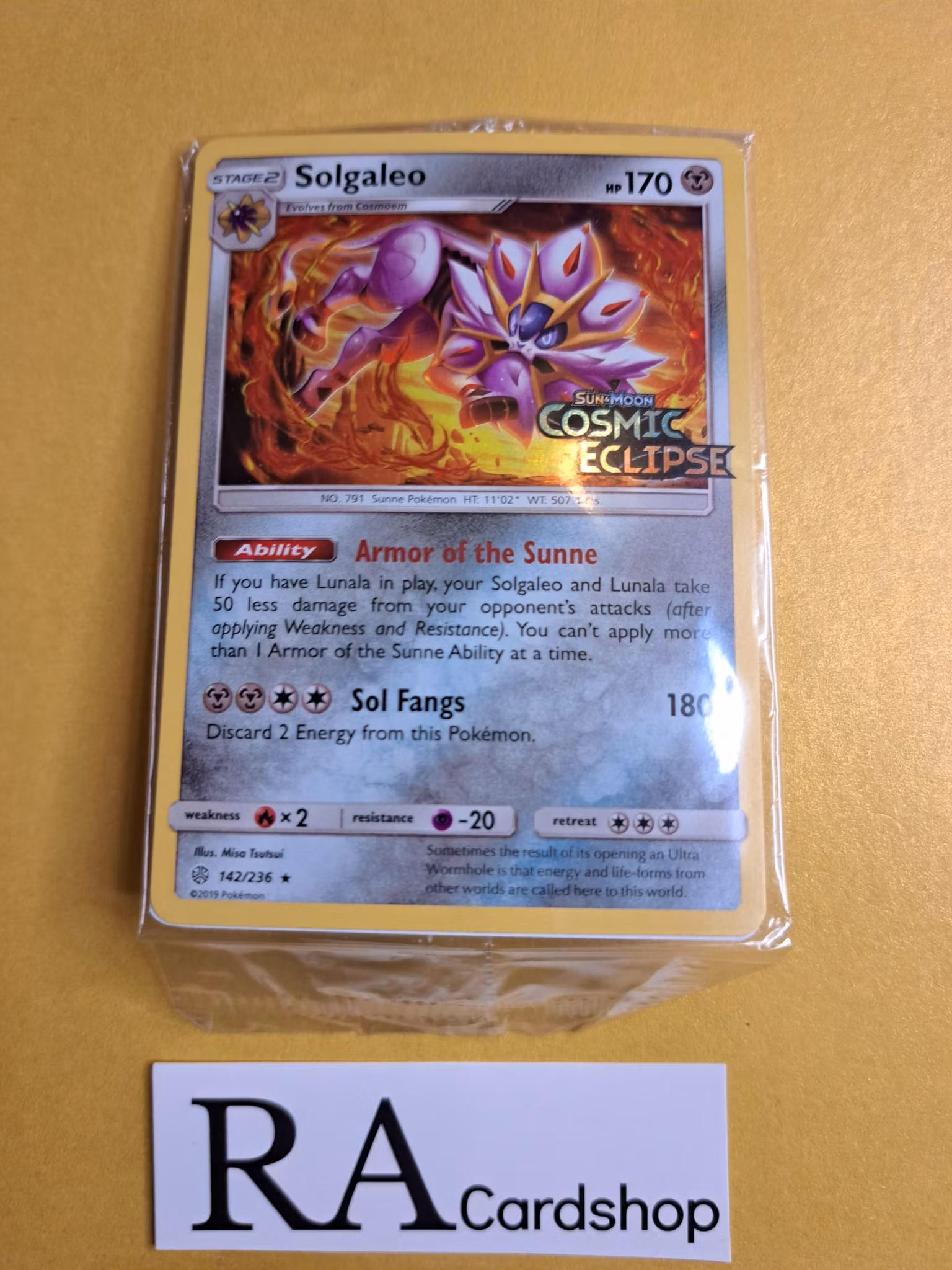 Solgaleo 142/236 (Sealed) Promo Cosmic Eclipse Pokemon