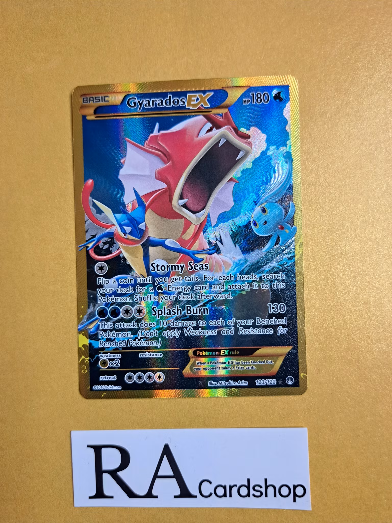 Gyarados EX Secret Rare 123/122 Break Point Pokemon