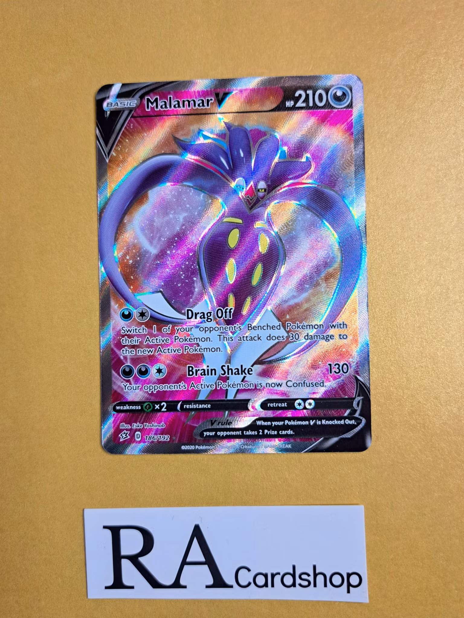 Malamar V 186/192 Rebel Clash Pokemon