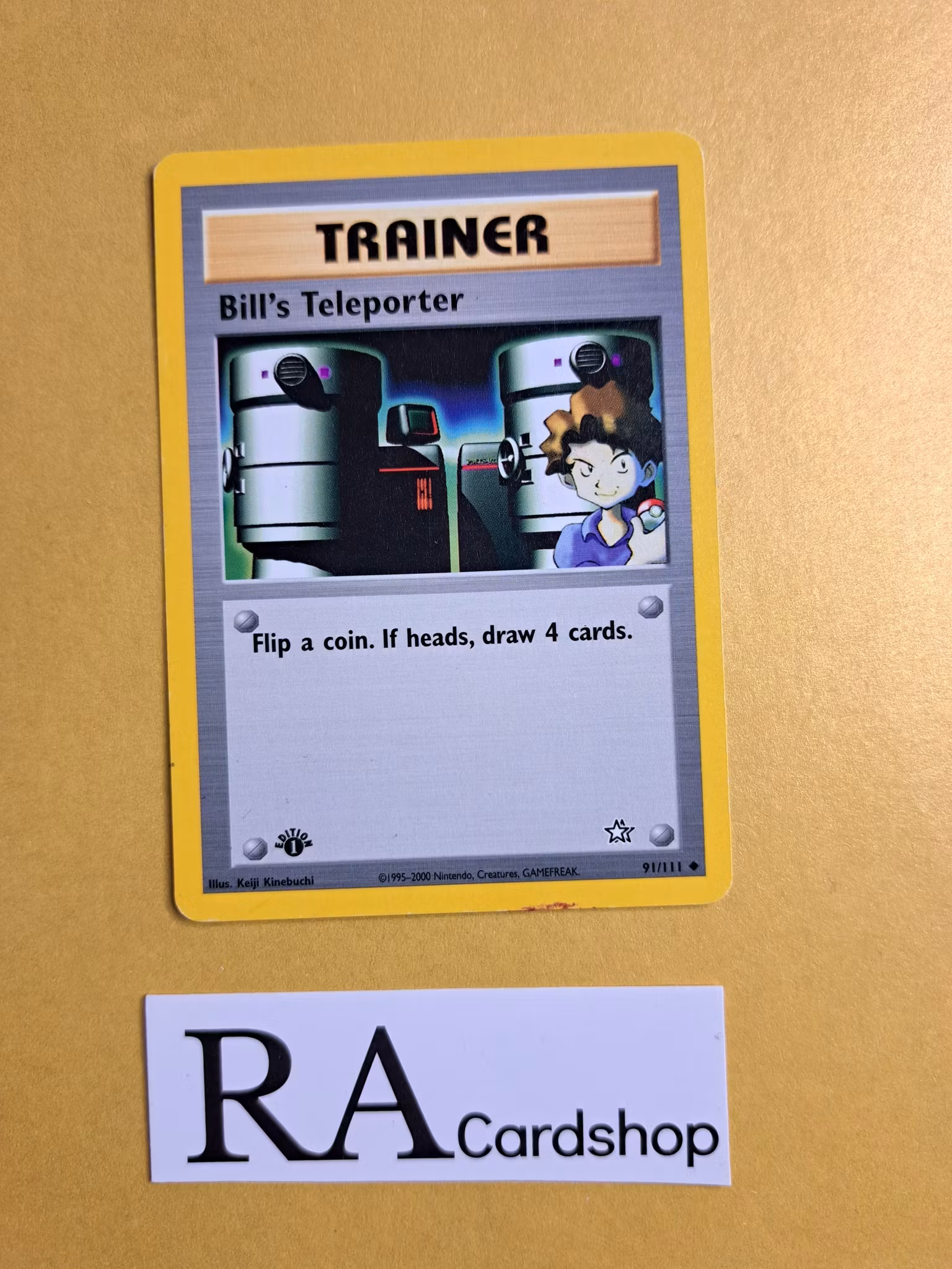 Bills Teleporter 1st Edition Uncommon 91/111 Neo Genesis Pokemon