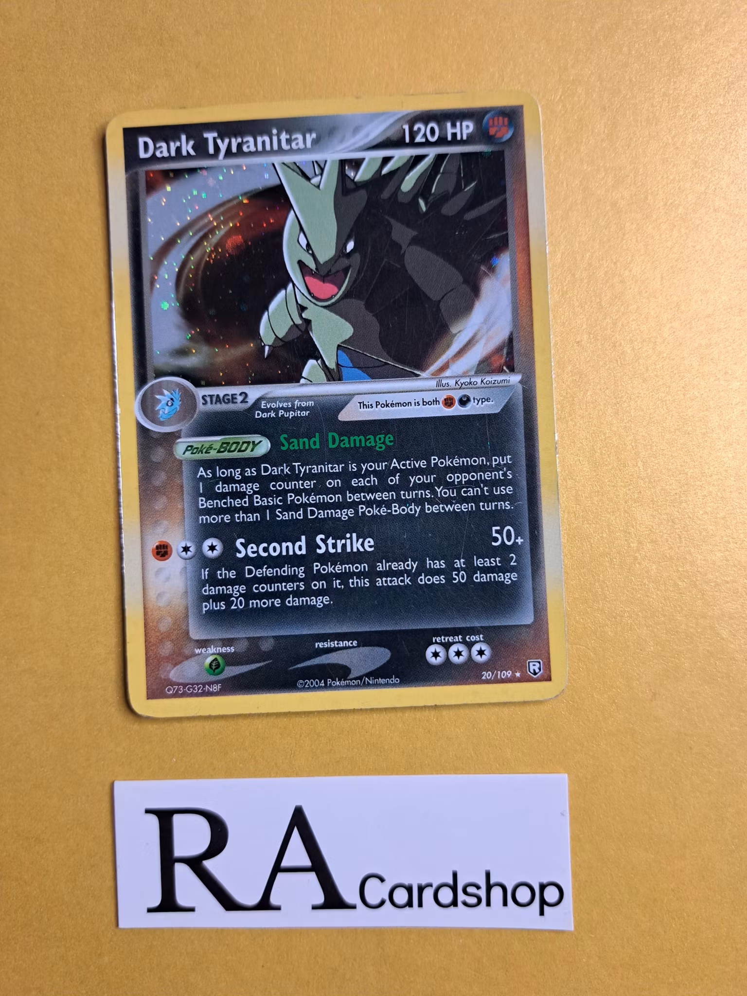 Tyranitar Holo Rare 20/109 Team Rocket Returns Pokemon