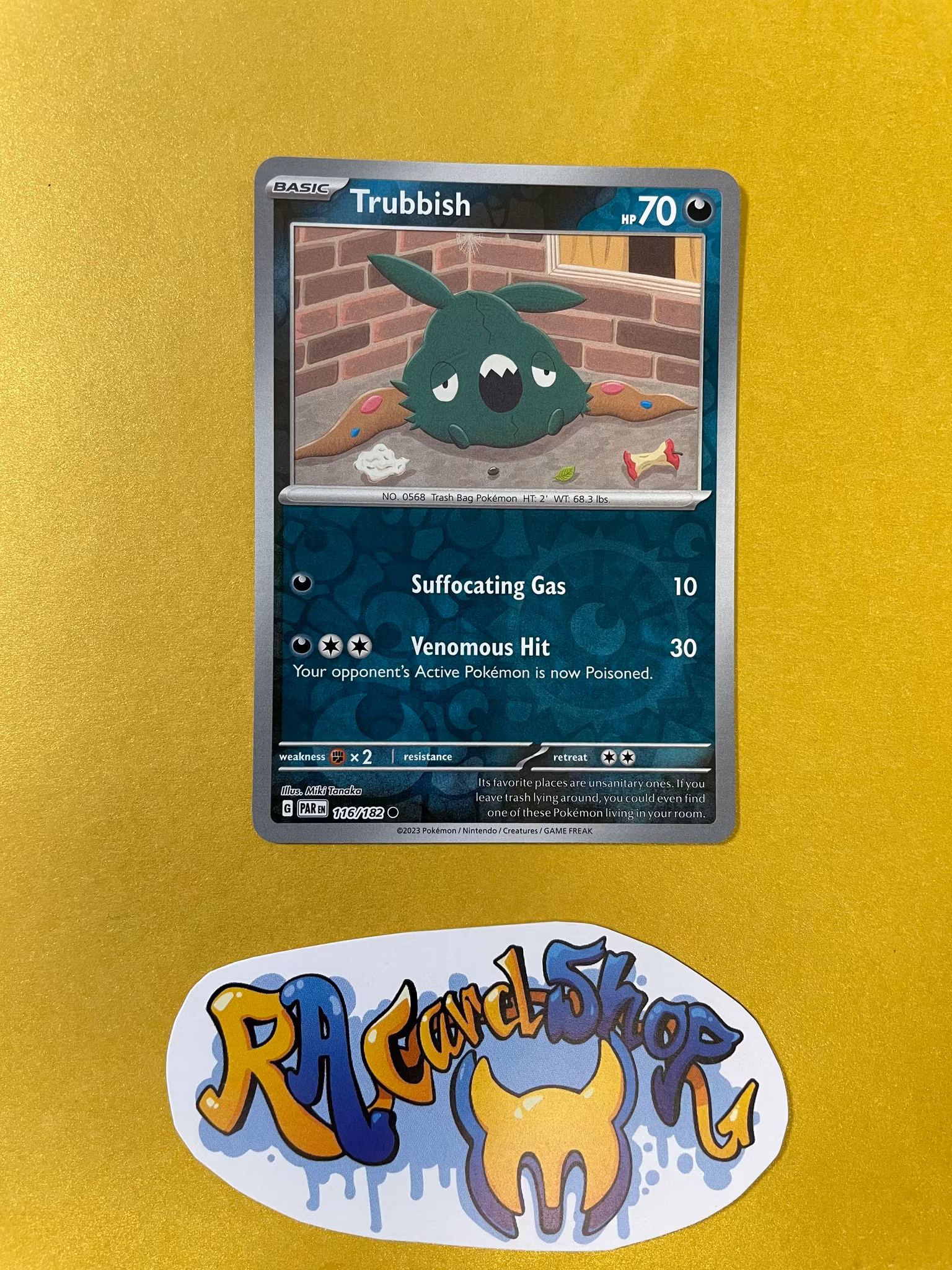 Trubbish Reverse Holo Common 116/182 Paradox Rift Pokemon