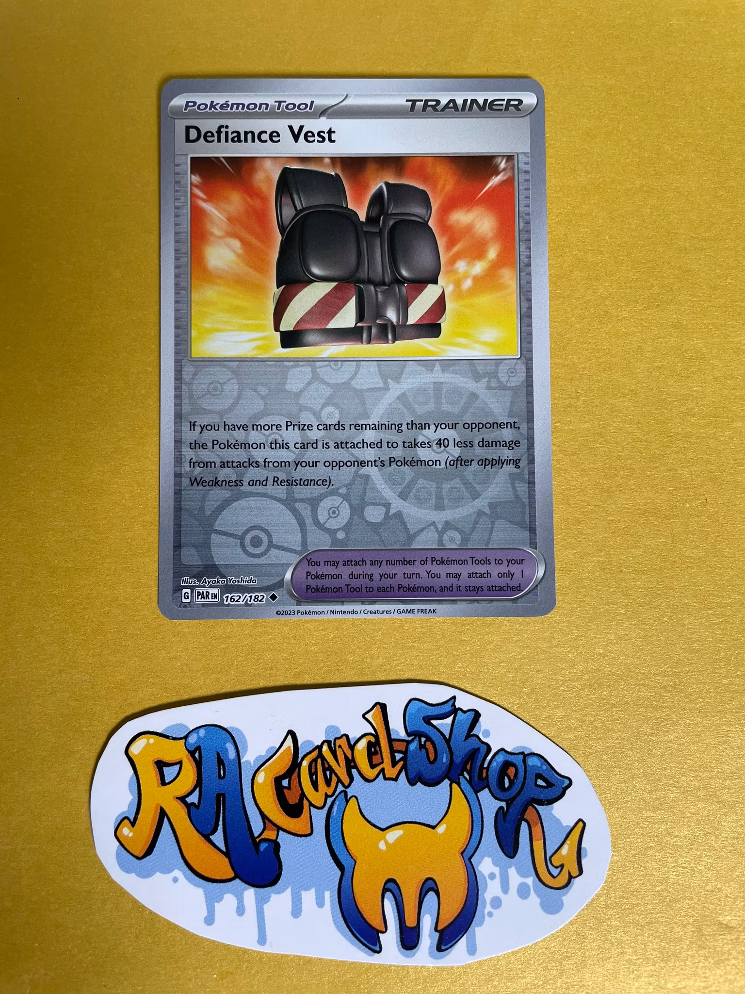 Defiance Vest Reverse Holo Uncommon 162/182 Paradox Rift Pokemon