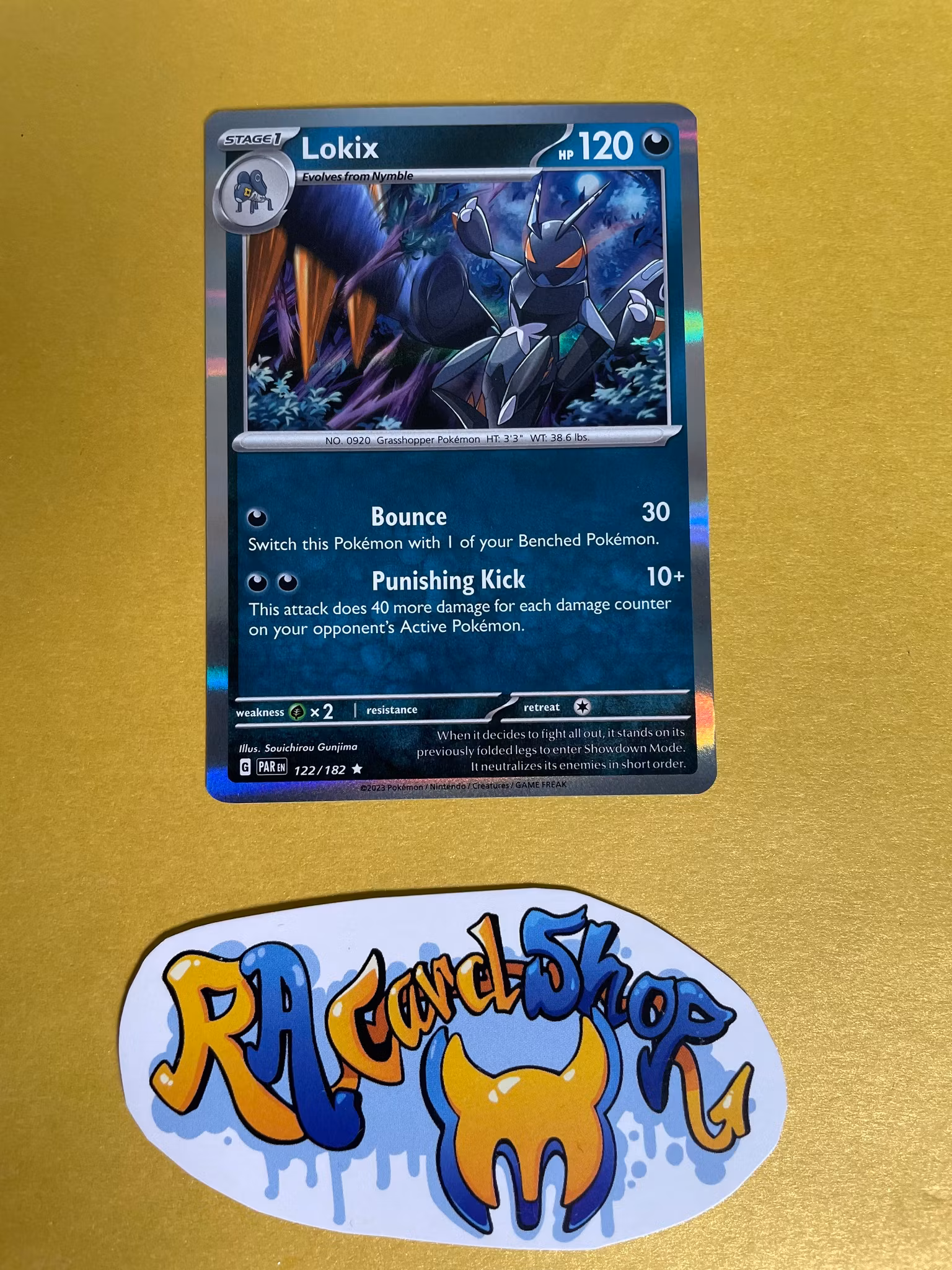 Lokix Holo Rare 122/182 Paradox Rift Pokemon