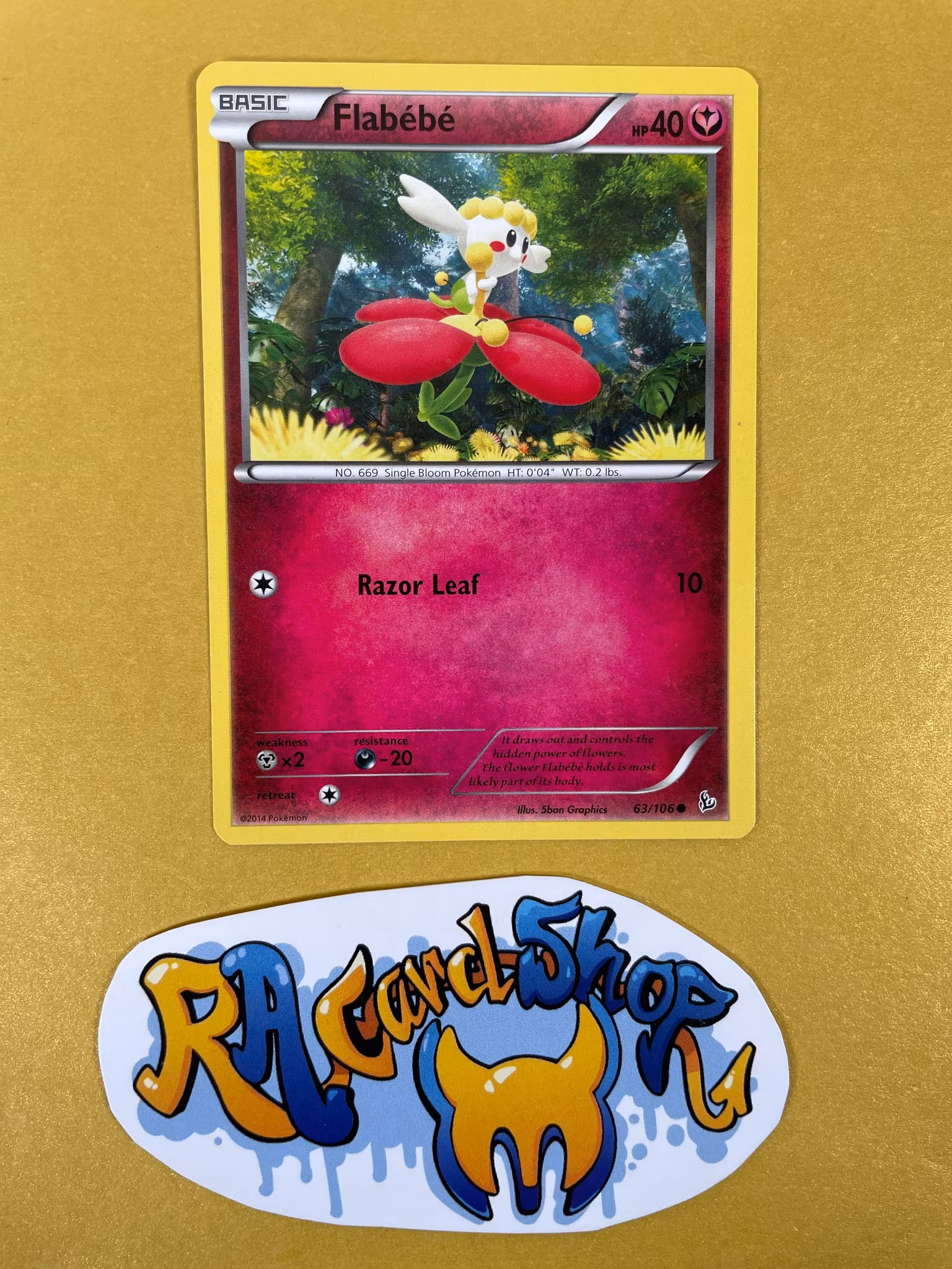 Flabebe Common 63/106 XY Flashfire Pokemon