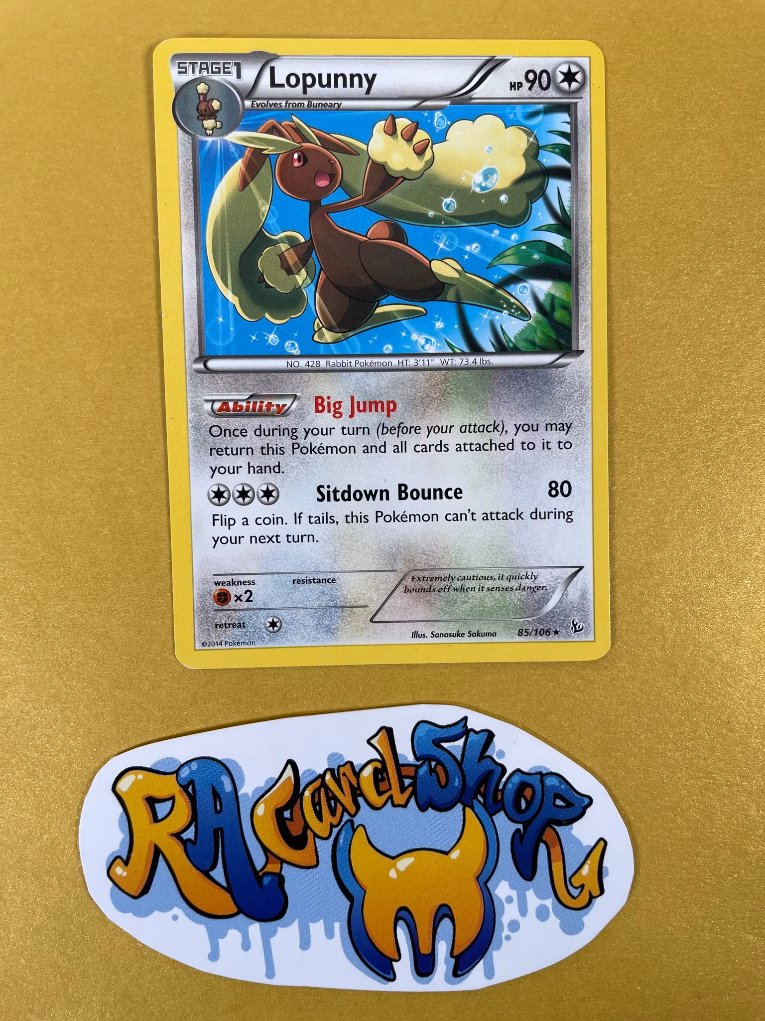 Lopunny Rare 85/106 XY Flashfire Pokemon